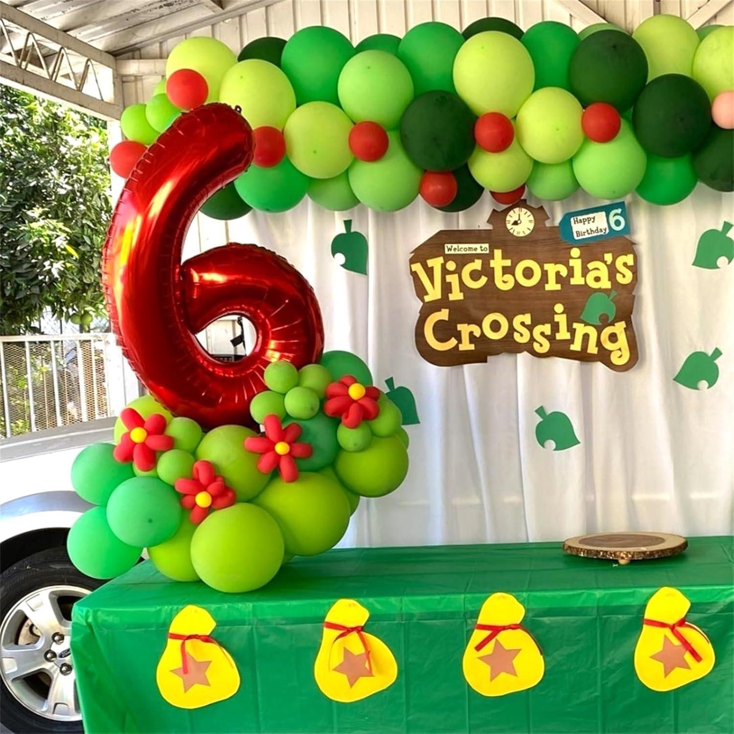 Globo de Número 6 Rojo 101,6 cm Foil Autoinflable