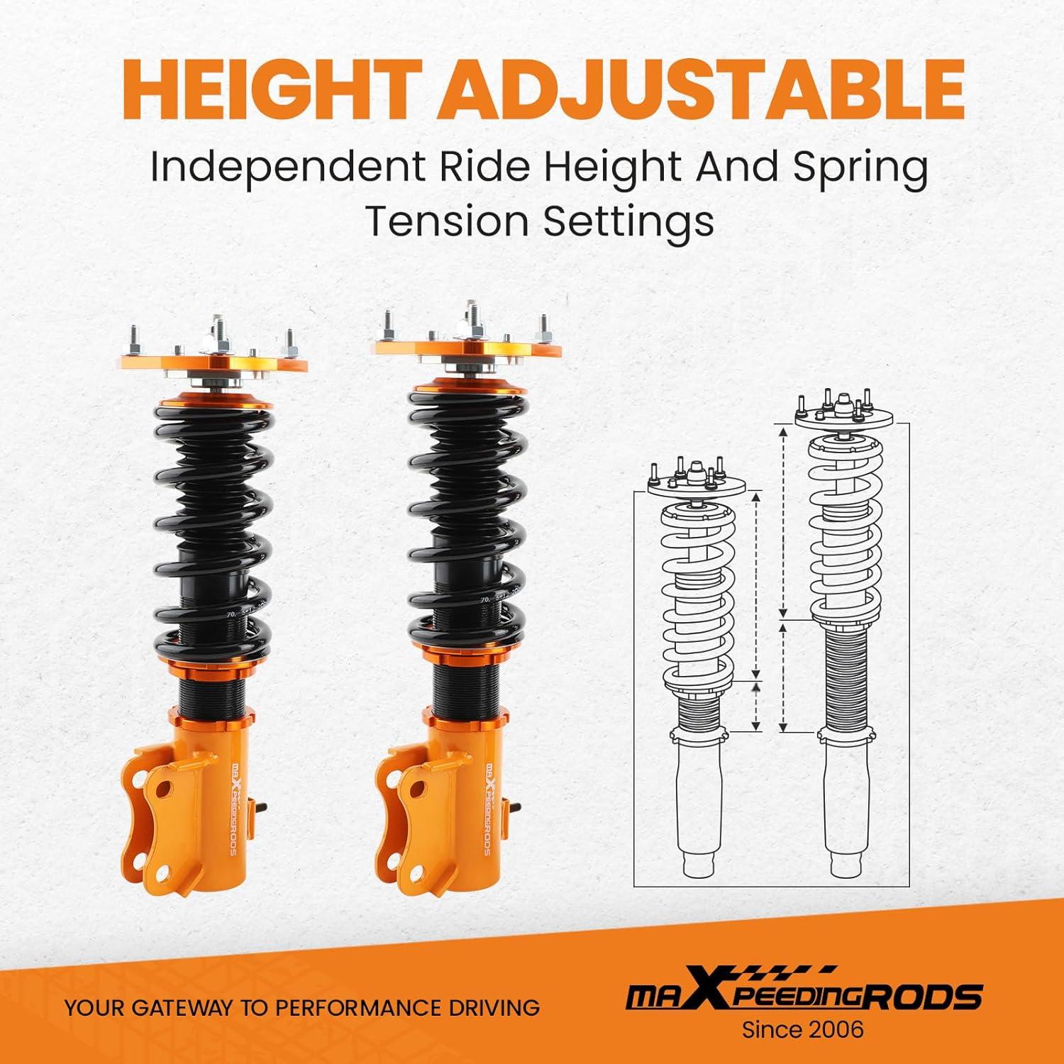 Amortiguadores Ajustables maXpeedingrods para Mitsubishi Lancer 2002-2006