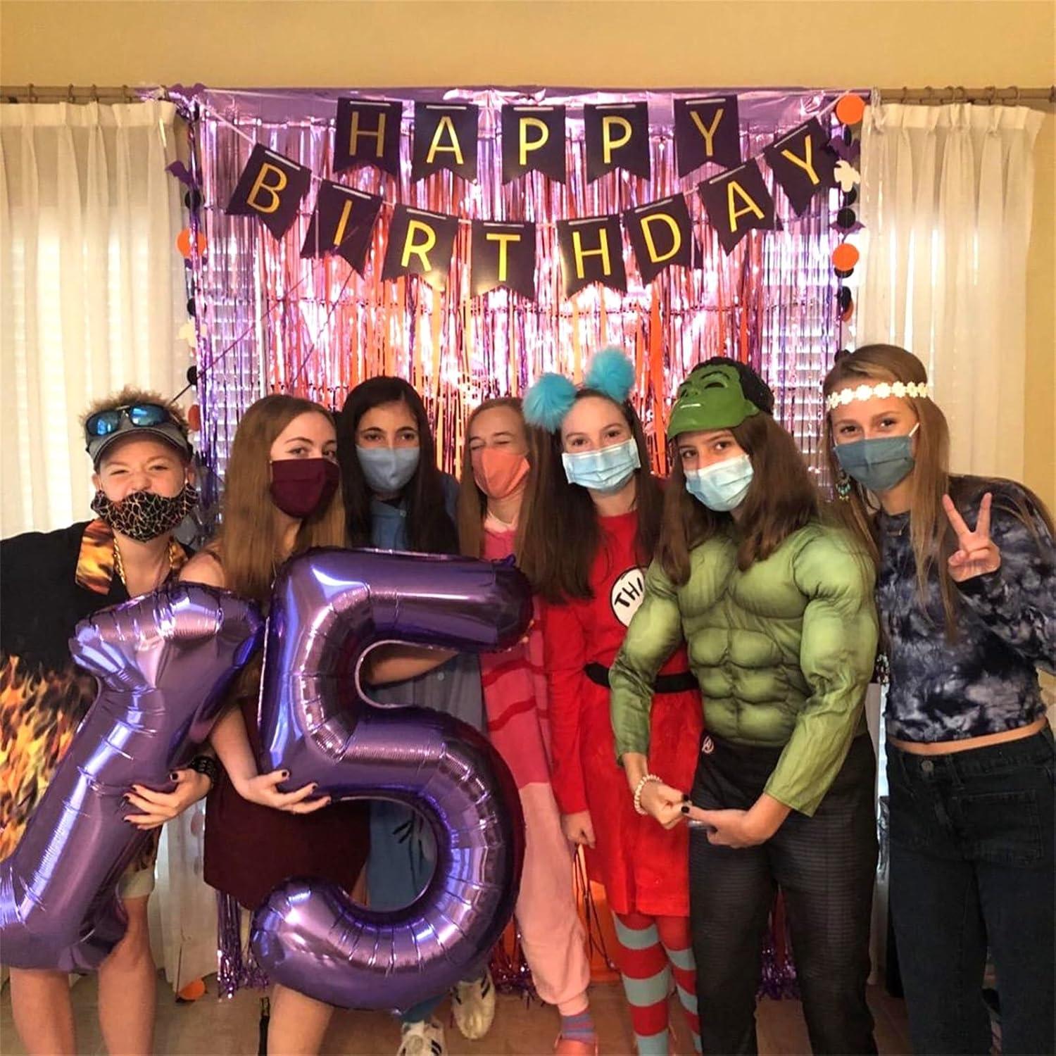 Globo de Número 2 Morado 101,6 cm para Cumpleaños