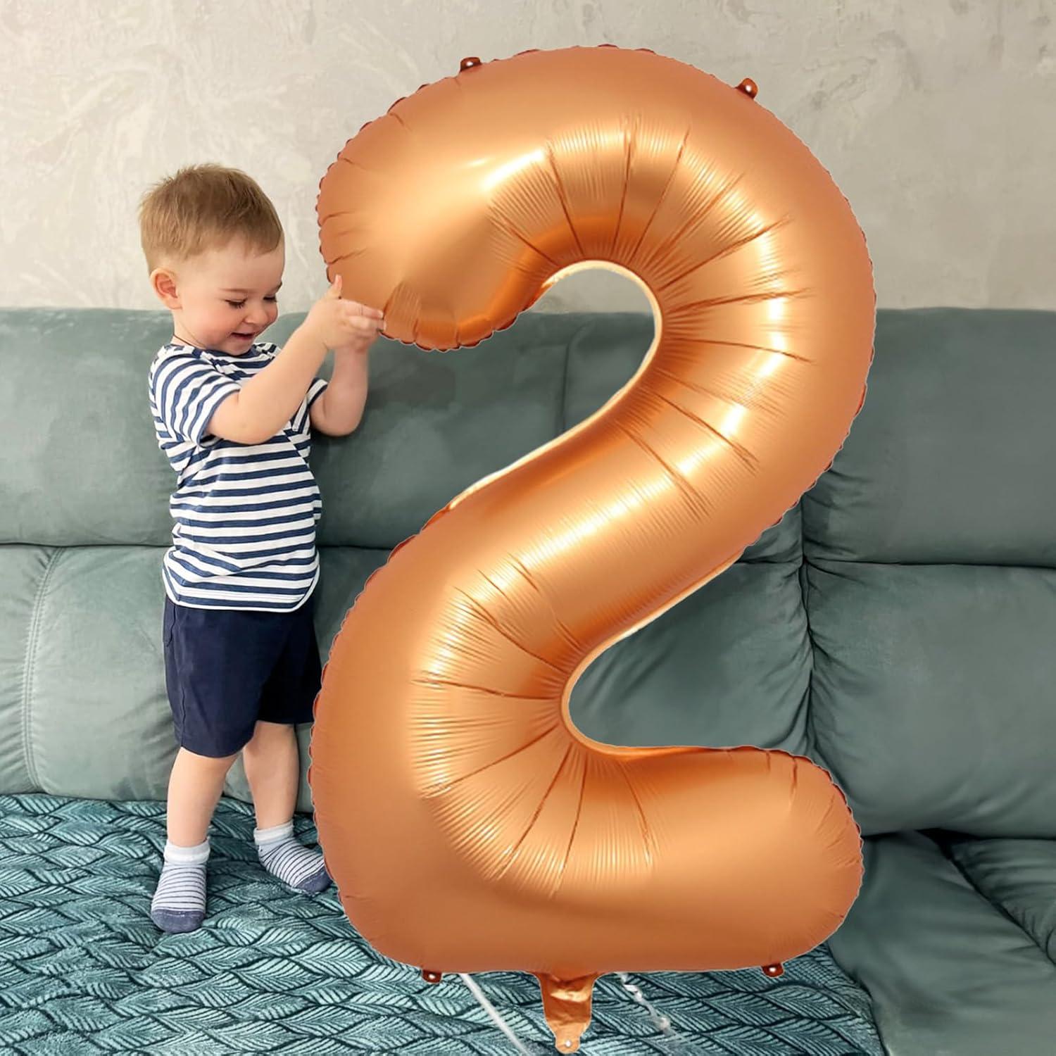 Globo Gigante Naranja 6 Autoinflable 100 cm para Fiestas