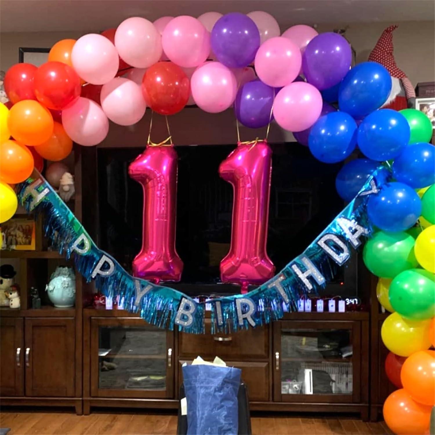 Globo Número 1 Rosa Fucsia 101,6 cm para Cumpleaños