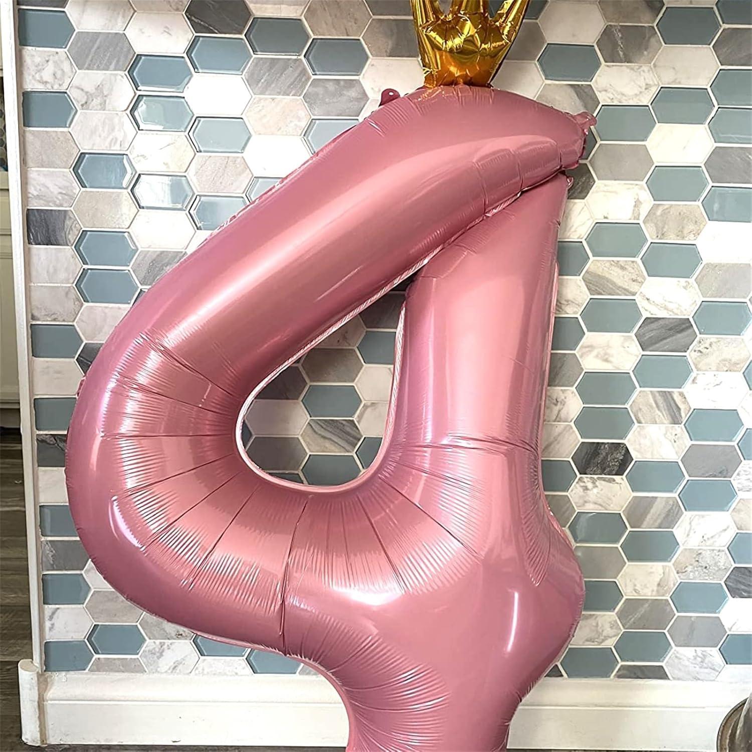 Globo de Número 6 Rosa Claro 101,6 cm para Fiestas