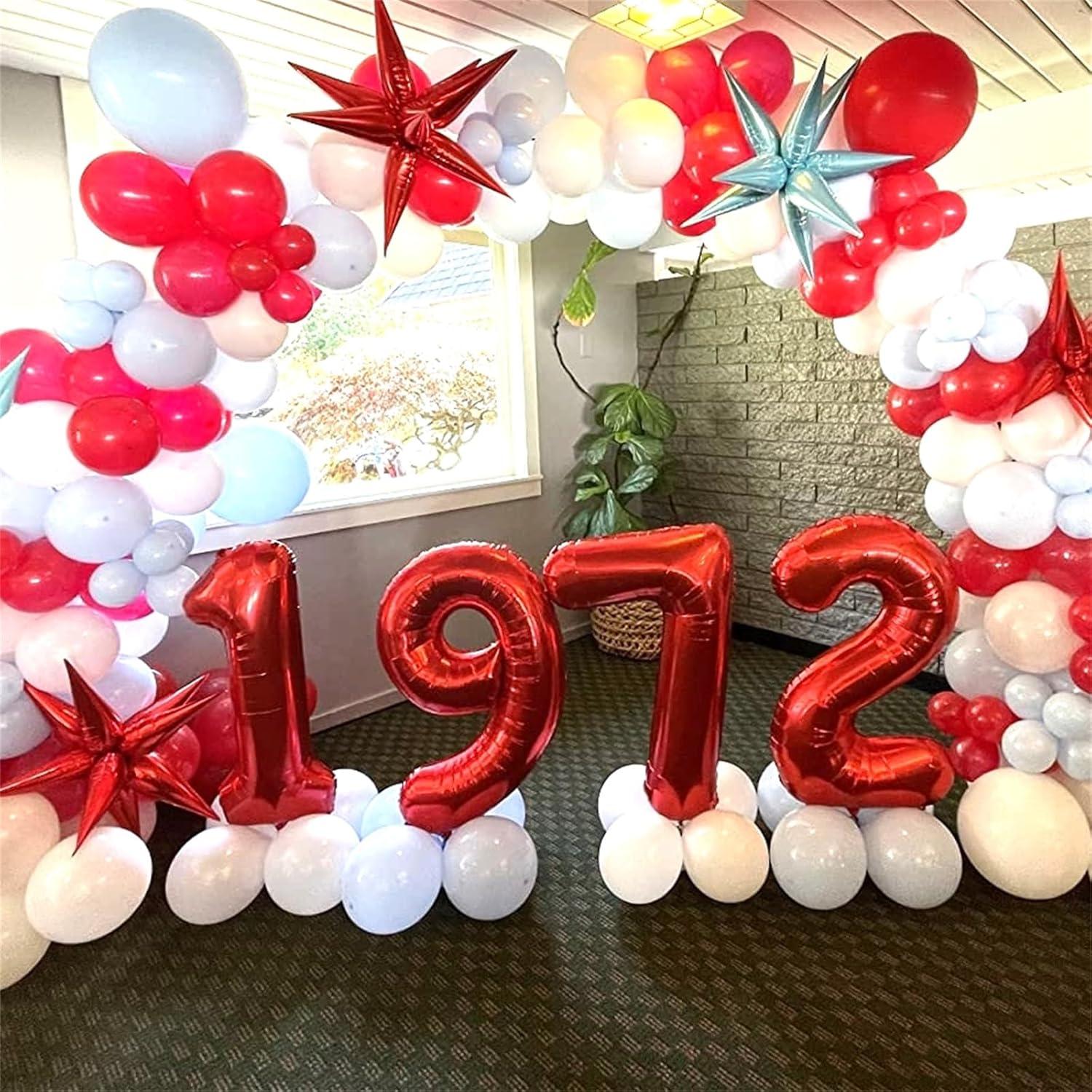 Globo Gigante Número 9 Rojo 101,6 cm para Cumpleaños