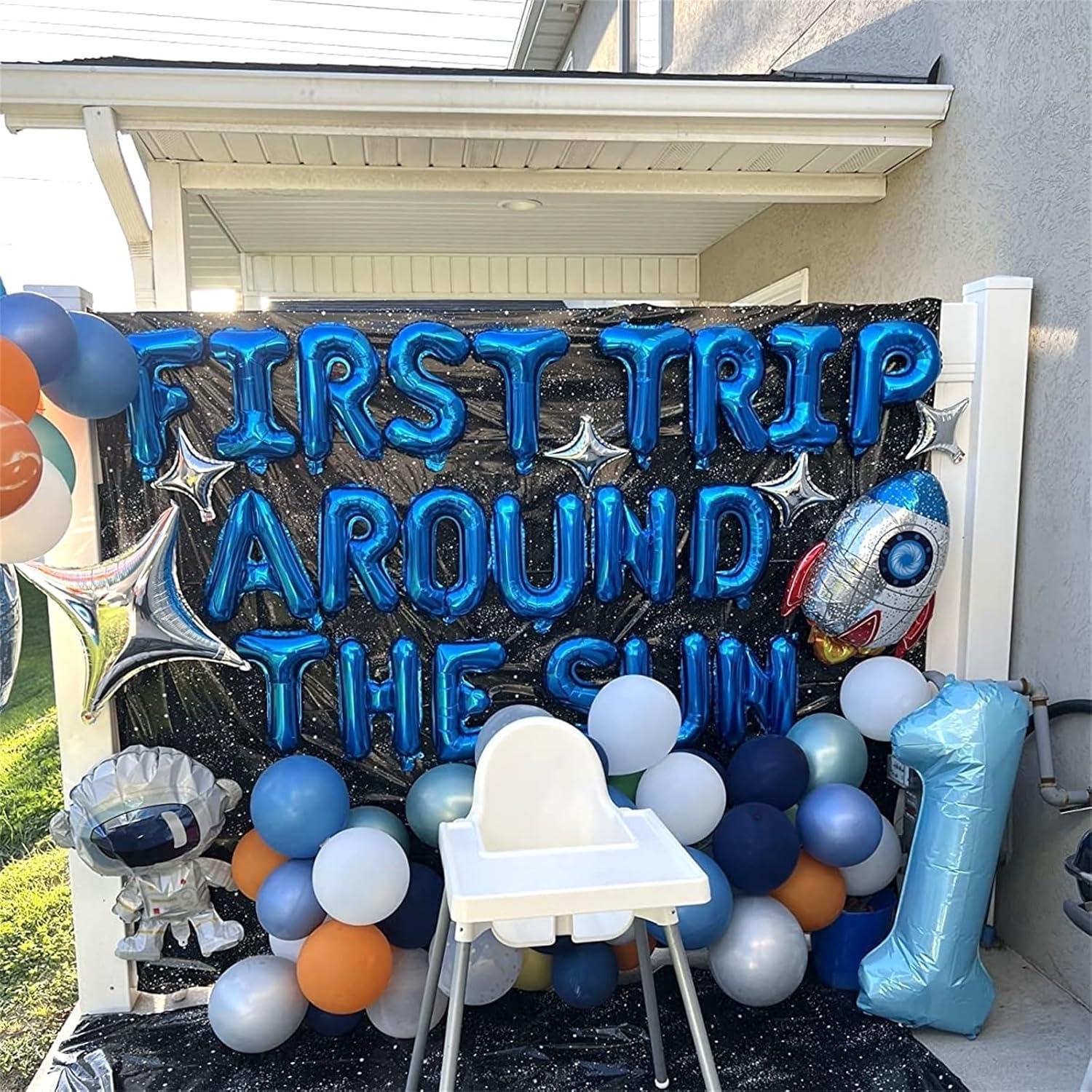 Globo Número 1 Azul Claro 101,6 cm Autoinflable Fiesta