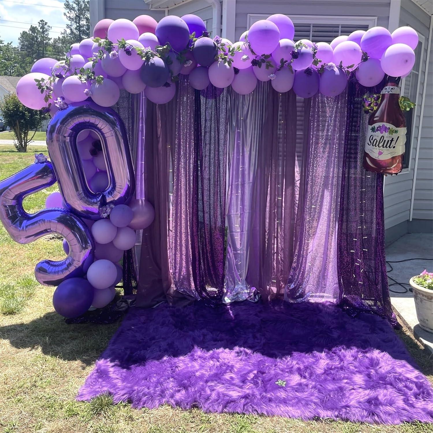 Globo de Número 5 Púrpura 101,6 cm Autoinflado Isndare