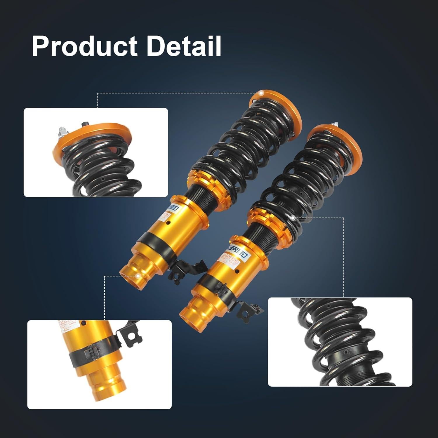 Juego de Amortiguadores Ajustables JDMSPEED para Honda Civic 1996-2000