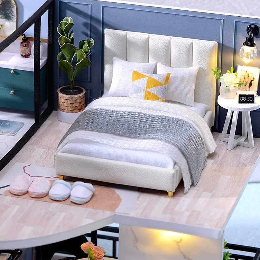 Casa de Muñecas DIY CUTEBEE Tiempo Acogedor con Muebles