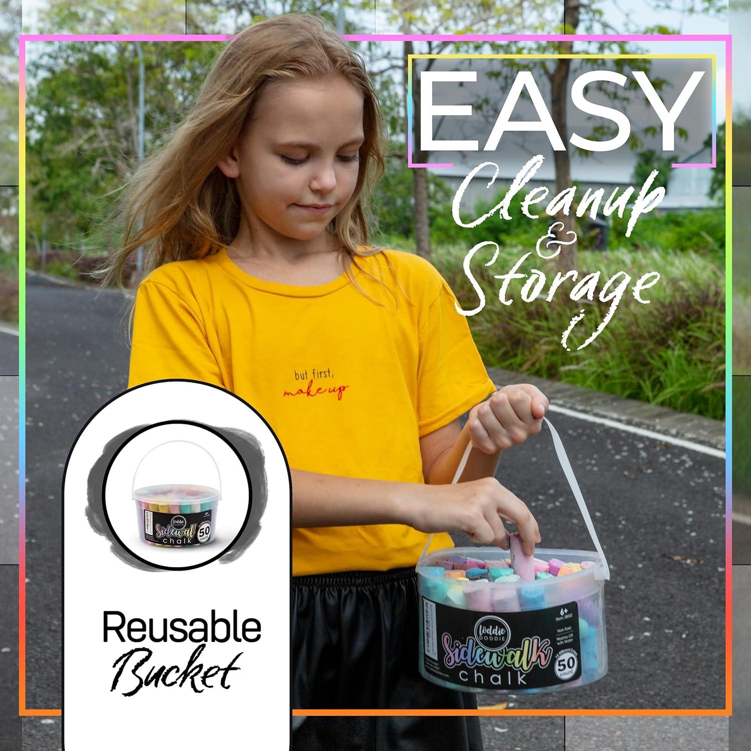 Tiza de Acera Loddie Doddie 50 Piezas Jumbo Multicolor