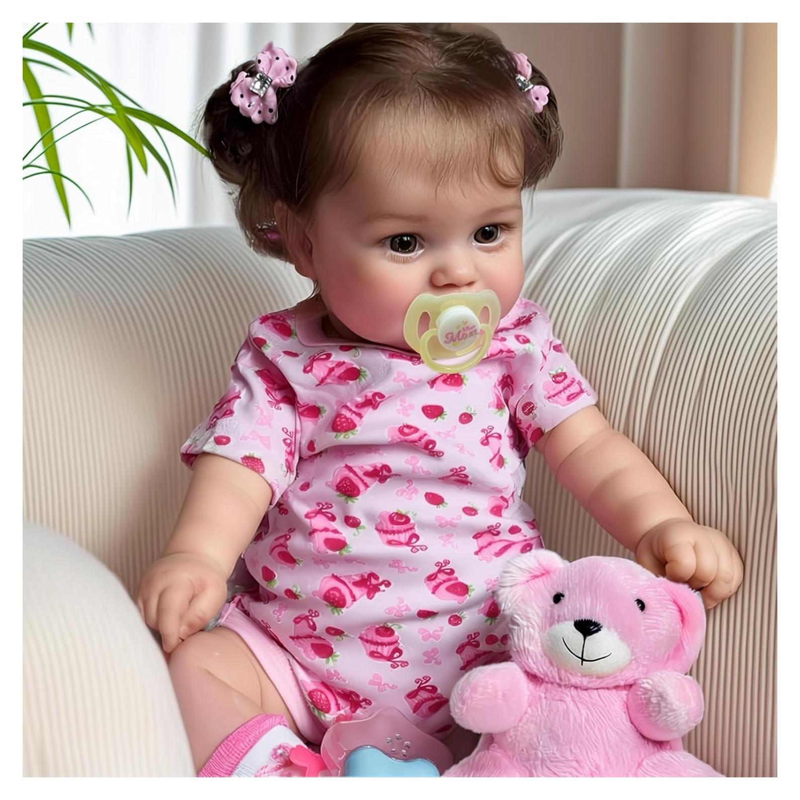 Muñeca de bebé renacida JIZHI 50,8 cm realista con caja