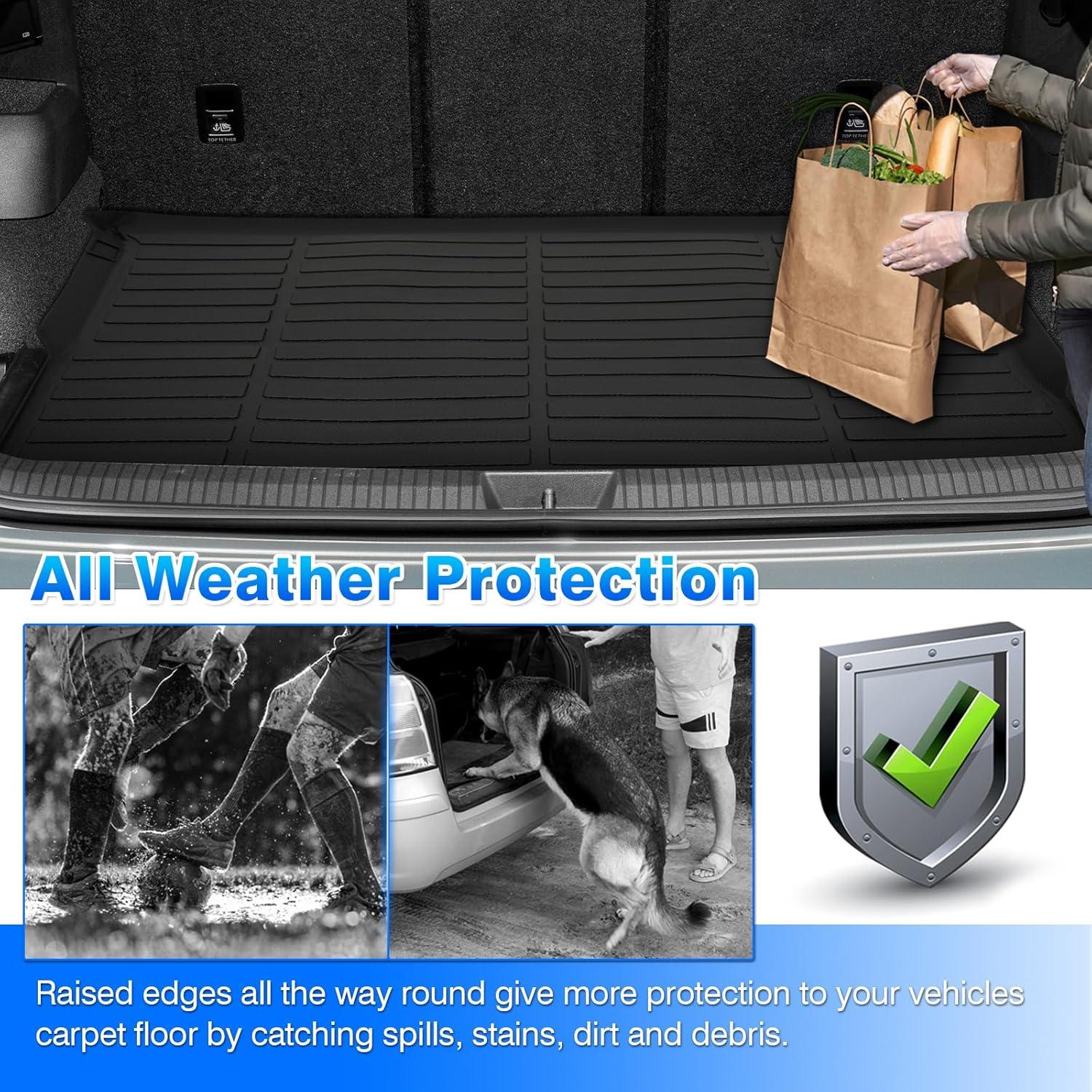 Alfombrillas TPE para Volkswagen Tiguan 2018-2024 5 Pasajeros