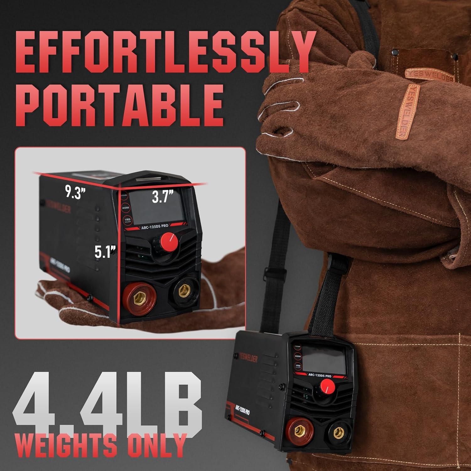 Soldador de Varilla YESWELDER ARC-125DS 125A LED Portátil