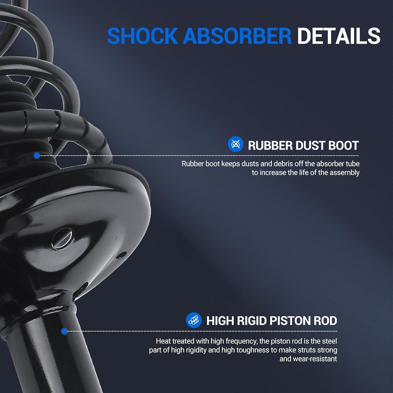 Resortes traseros completos Autoround 171953 171954 para Toyota Corolla y Chevy Prizm