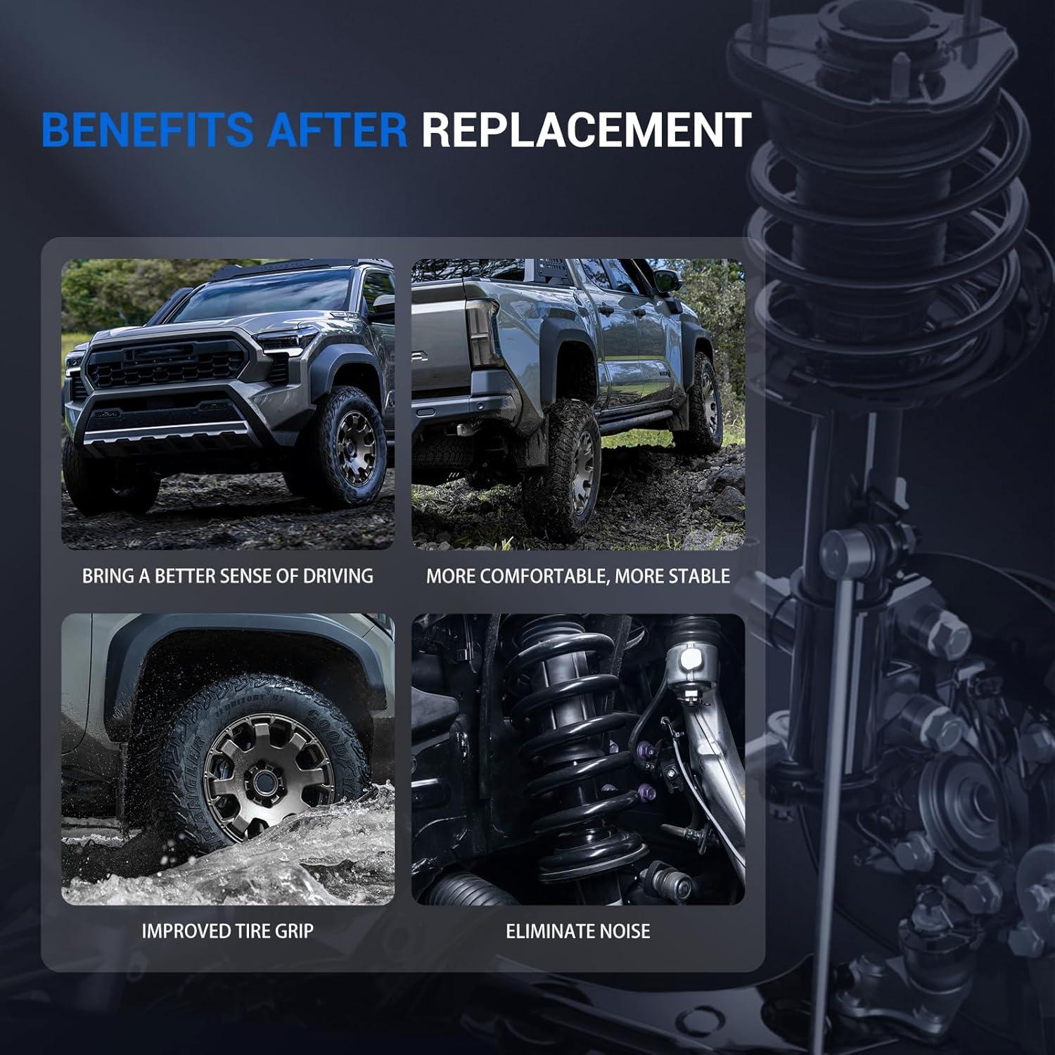 Resortes traseros completos Autoround 171953 171954 para Toyota Corolla y Chevy Prizm