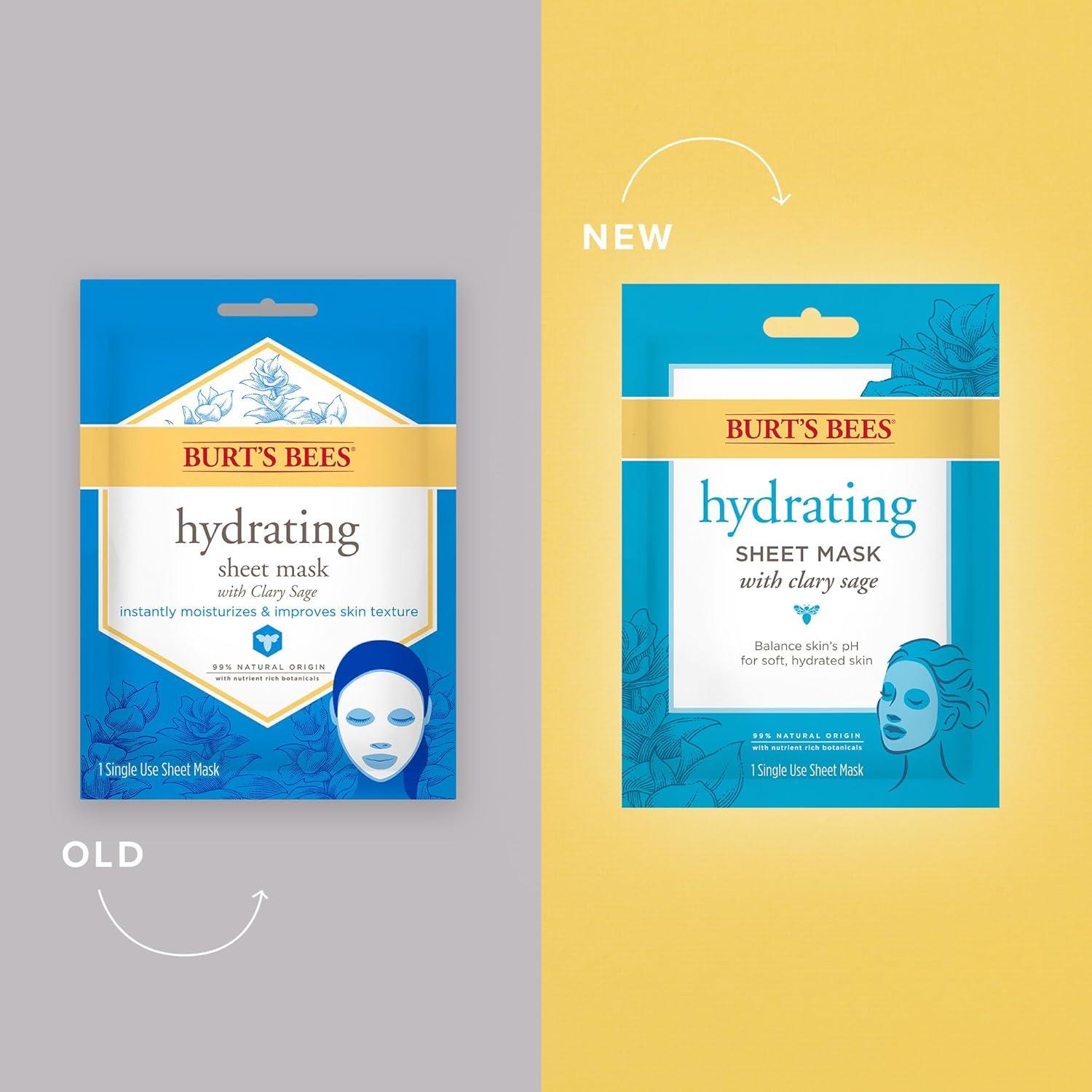 Mascarilla Hidratante Burt's Bees con Salvia Clary 1 Unidad