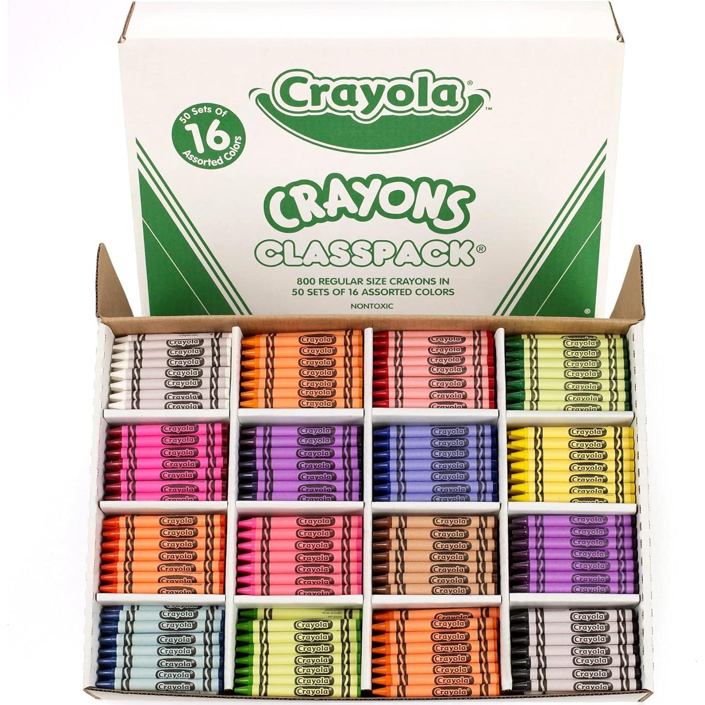 Crayones Jumbo Crayola 200ct + Crayones 800ct 16 Colores
