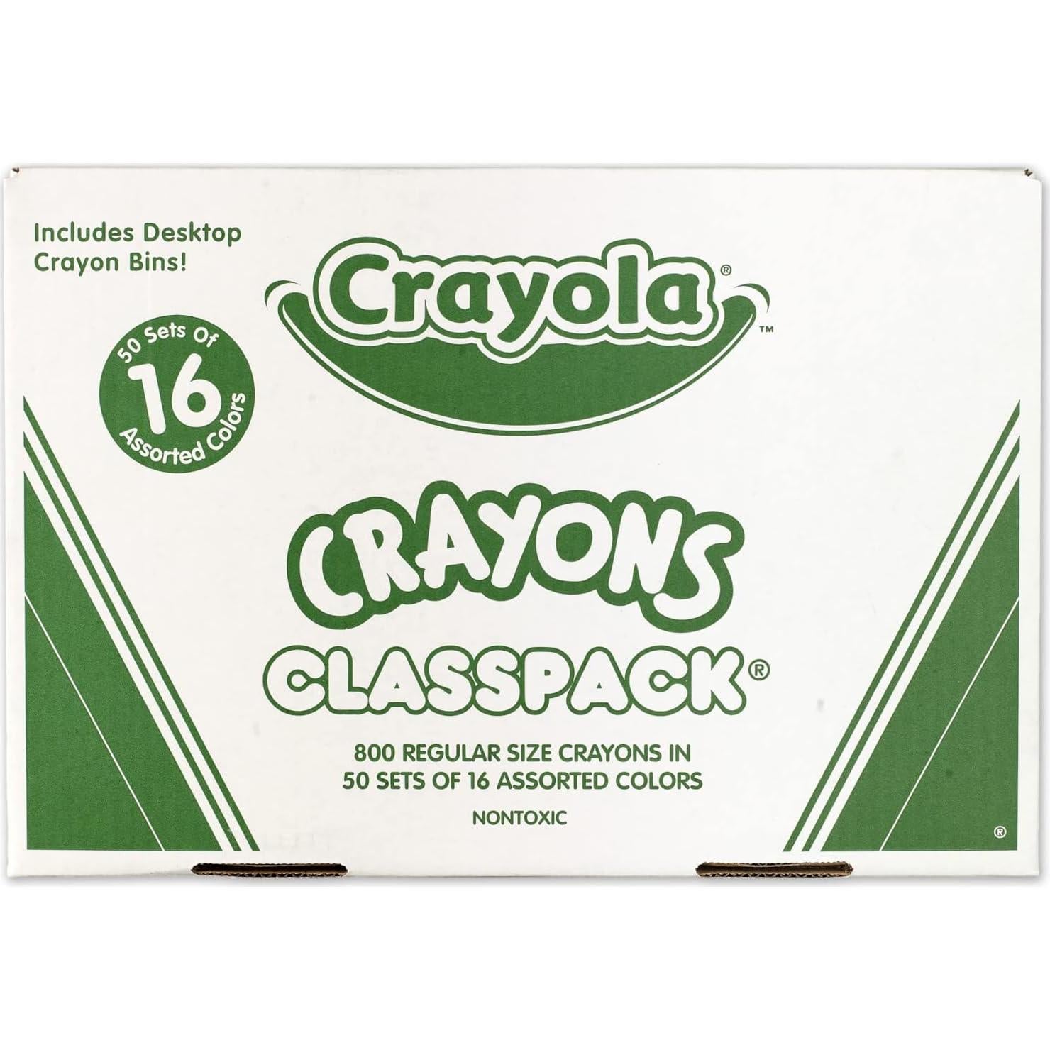 Crayones Jumbo Crayola 200ct + Crayones 800ct 16 Colores