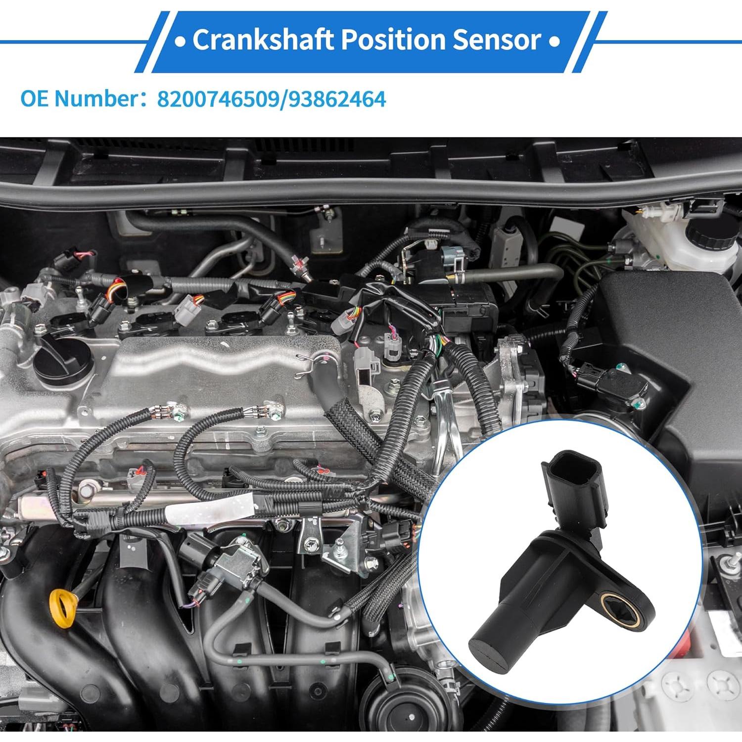 Sensor de Posición del Cigüeñal VekAuto para Renault 2.0 08-14