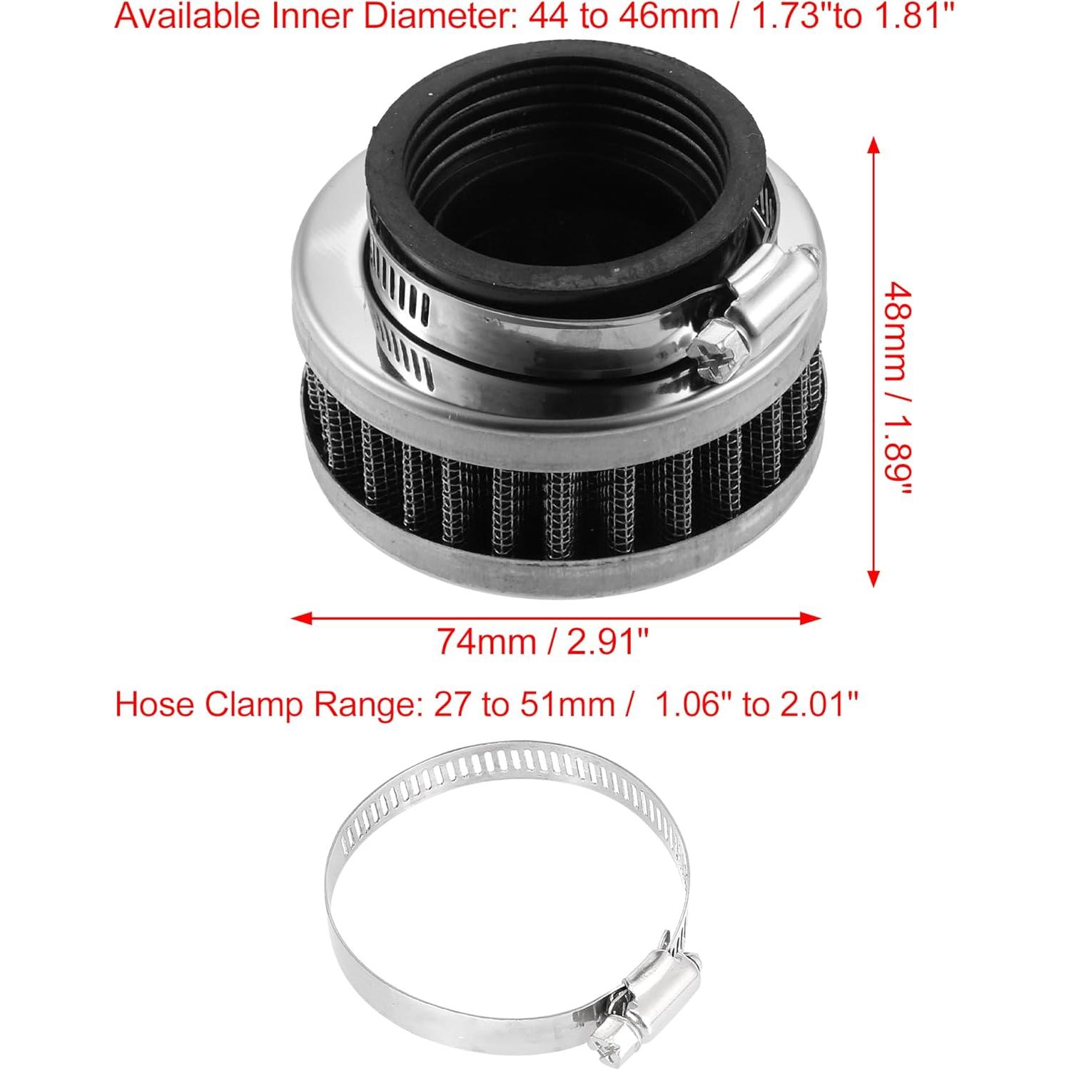 Limpiador de Filtro de Aire Redondo Cónico X AUTOHAUX 44-46mm