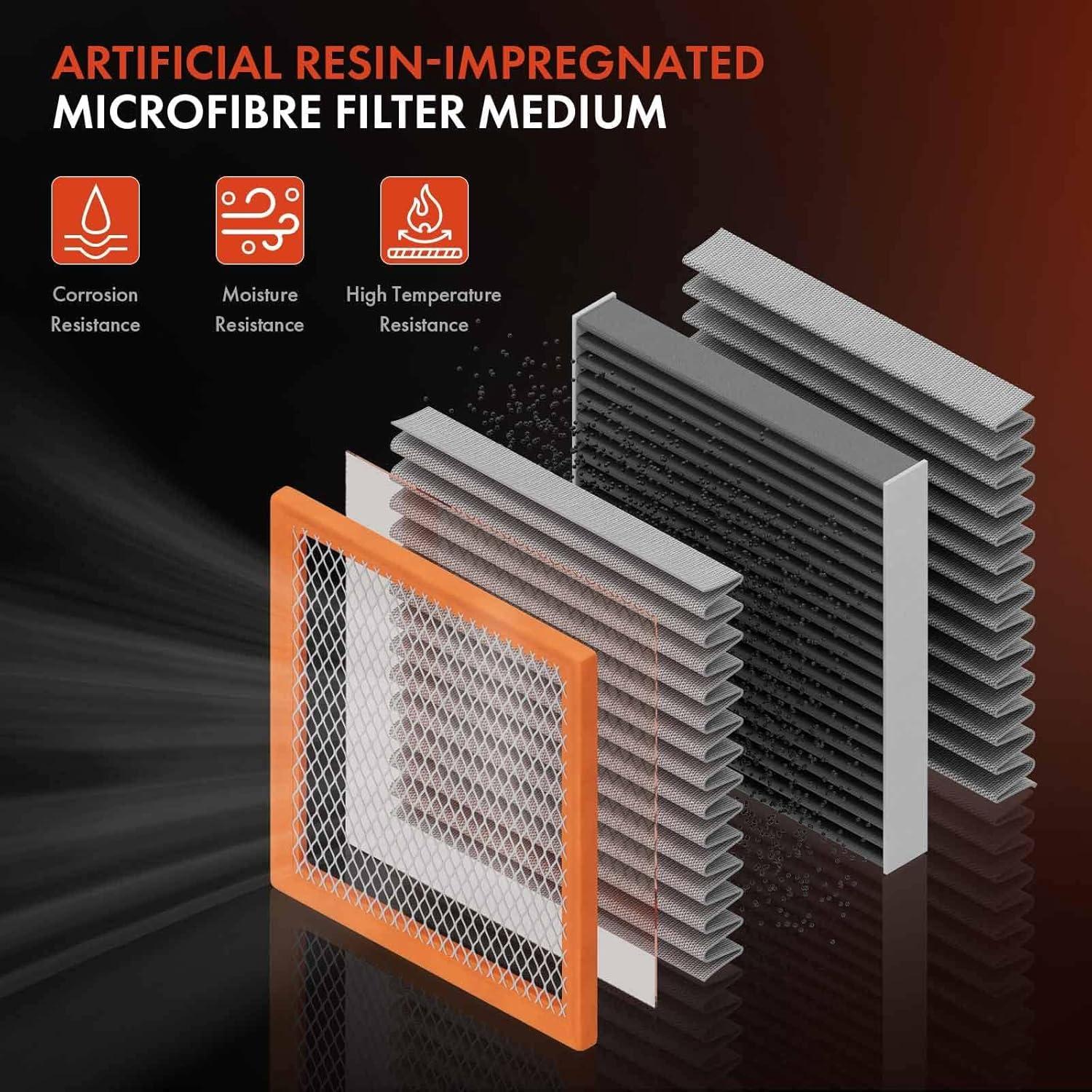 Filtro de aire A-Premium para Audi y Volkswagen 1.8L-2.0L