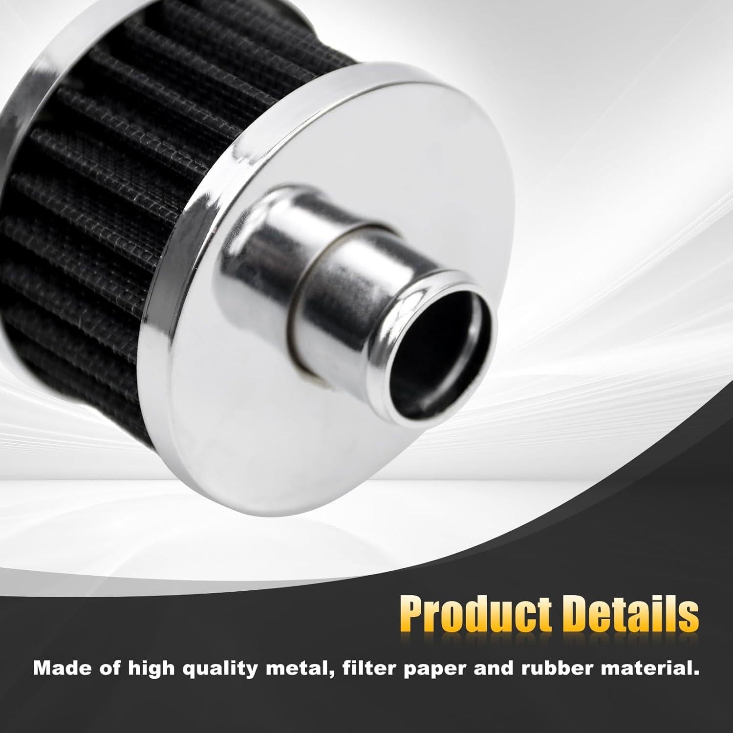 Filtro de Aire Universal Frtcaty 23mm Negro - Alto Rendimiento