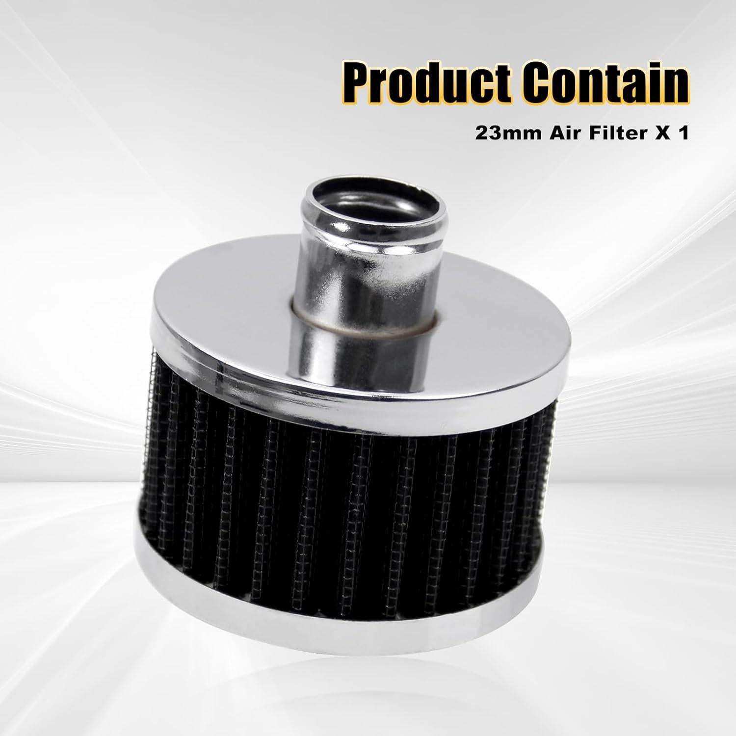 Filtro de Aire Universal Frtcaty 23mm Negro - Alto Rendimiento