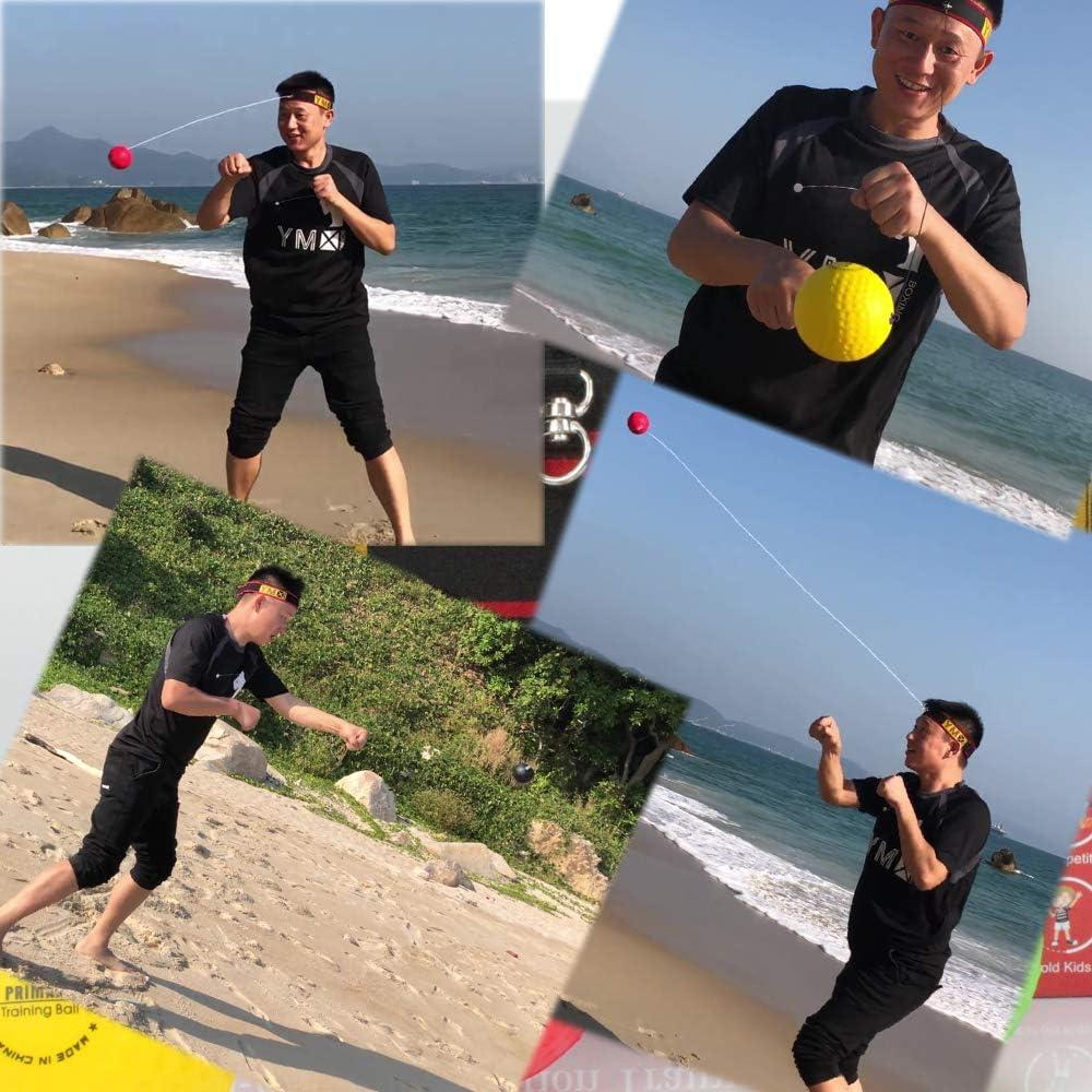 Conjunto de Pelotas de Reflexión YMX BOXING - 4 Pelotas + 2 Cintas