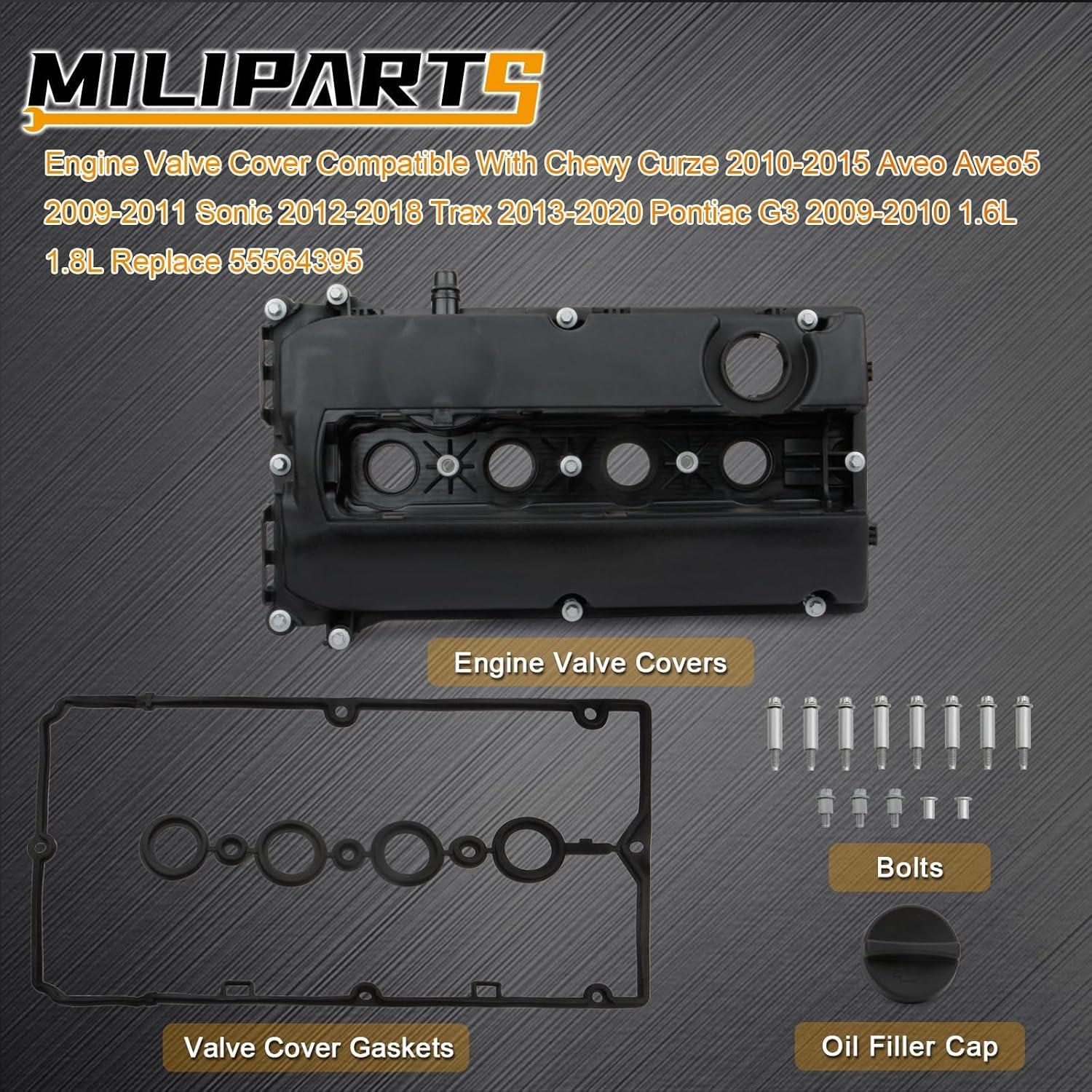 Cubierta de Válvula de Motor MILIPARTS para Chevy Cruze 2010-2016