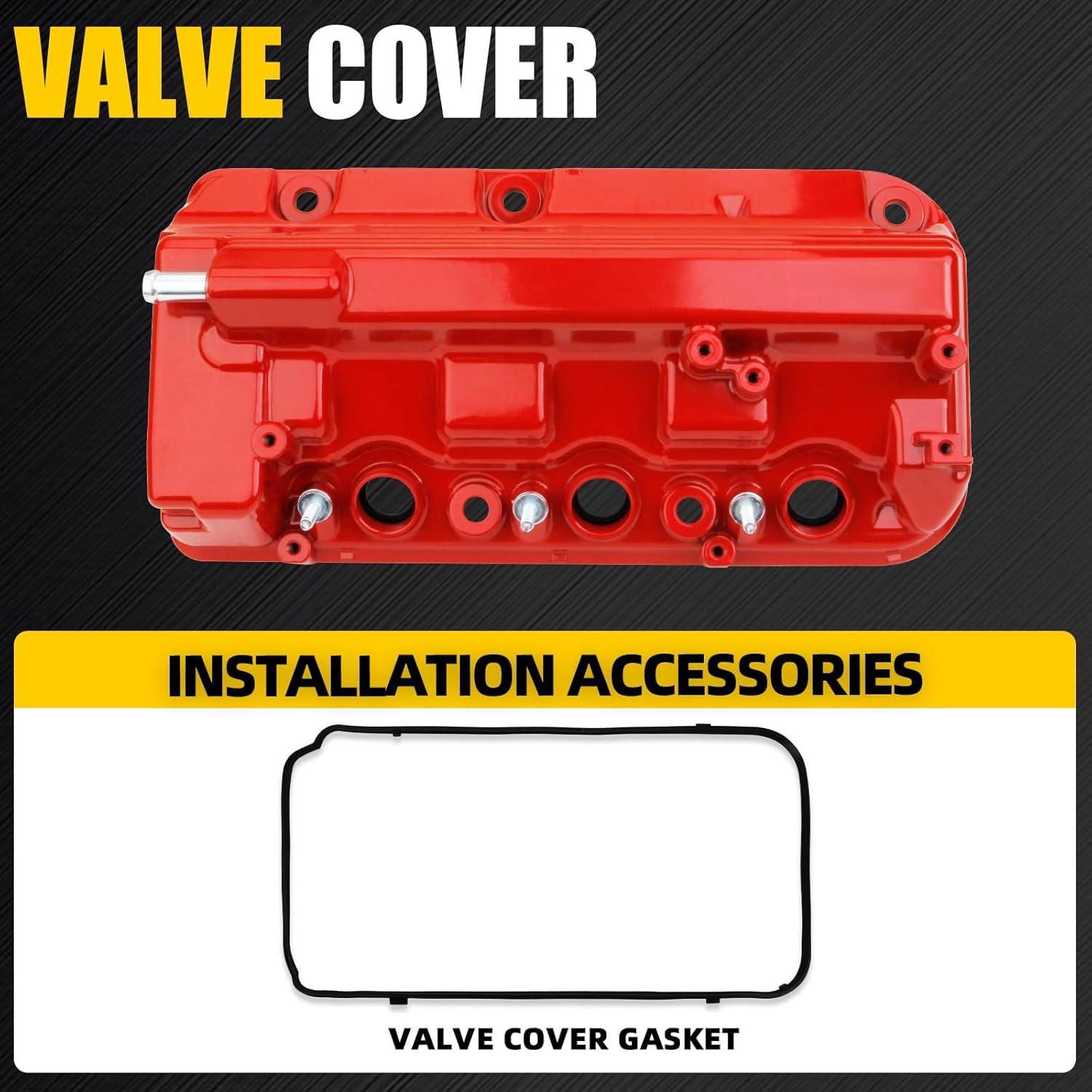 Cubierta de Válvula de Motor Aluminio Rojo MILIPARTS 3.5L 3.7L