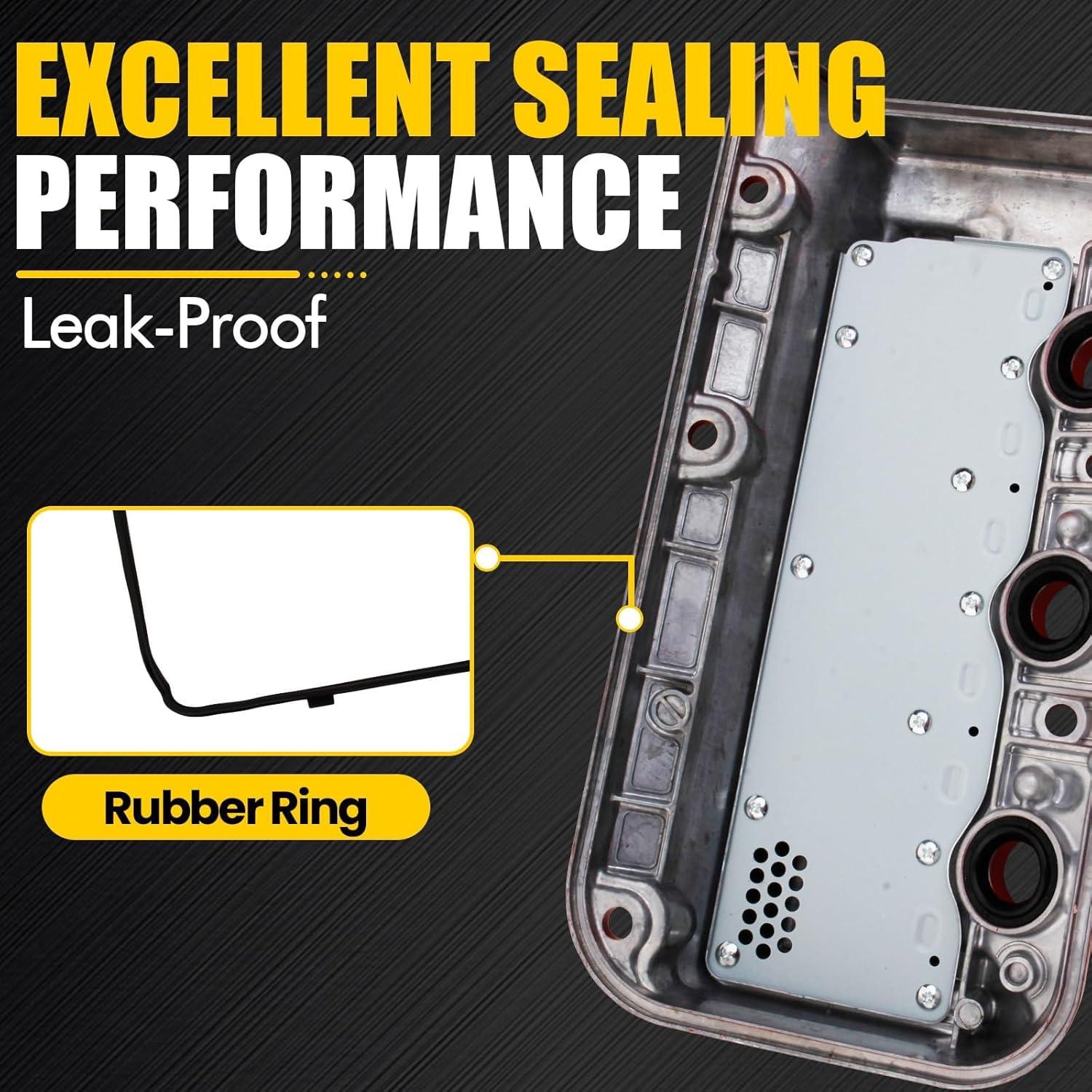 Cubierta de Válvula de Motor Aluminio Rojo MILIPARTS 3.5L 3.7L