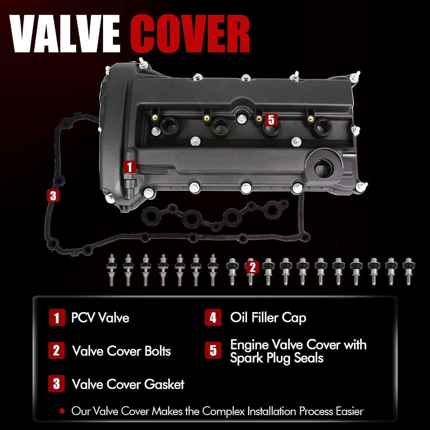 Tapa de Válvula MITZONE para Dodge y Chrysler 1.8L a 2.4L