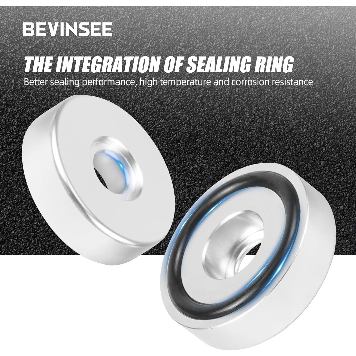 Kit de Arandelas de Sellado Bevinsee 16 Piezas para Honda B16 B18