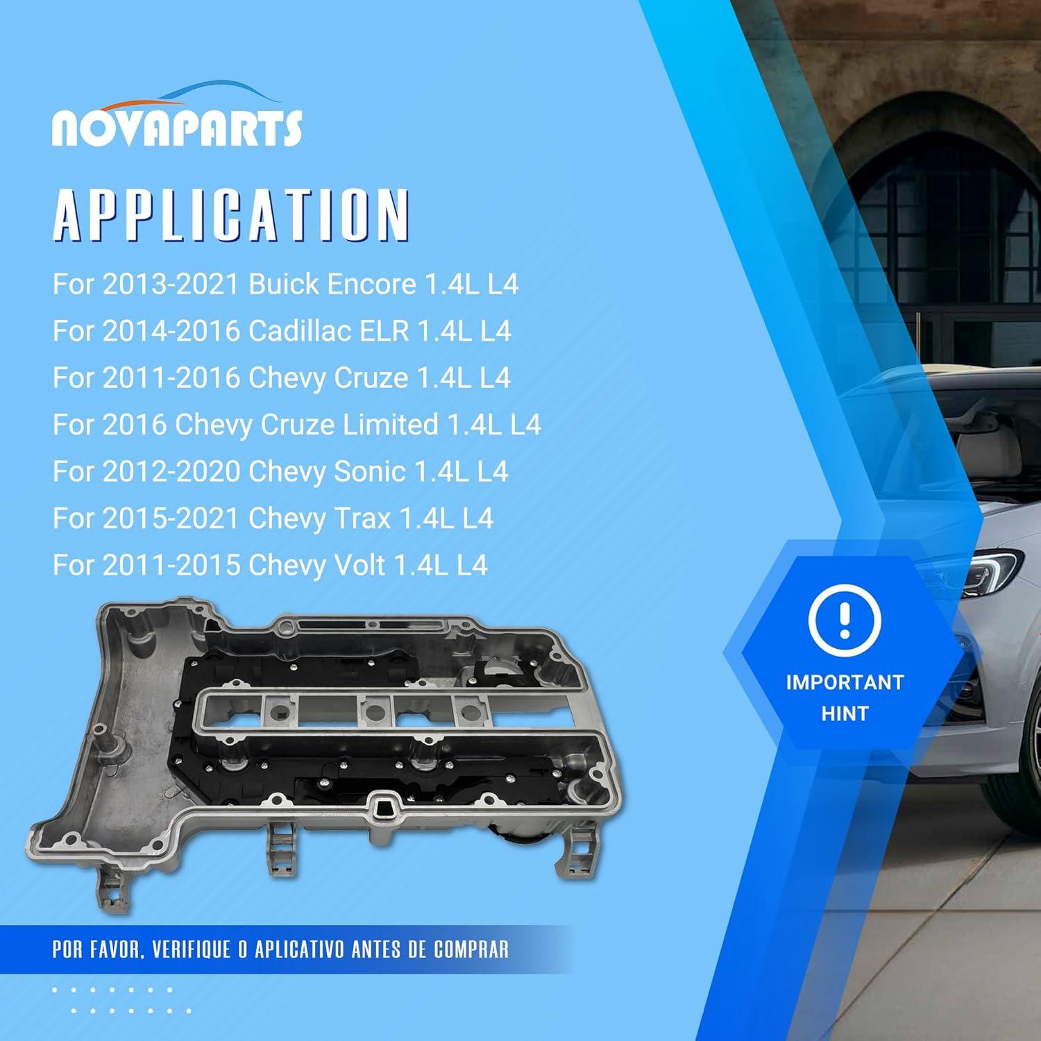 Juego Cubierta de Válvula Aluminio NOVAPARTS para Buick 2011-2021