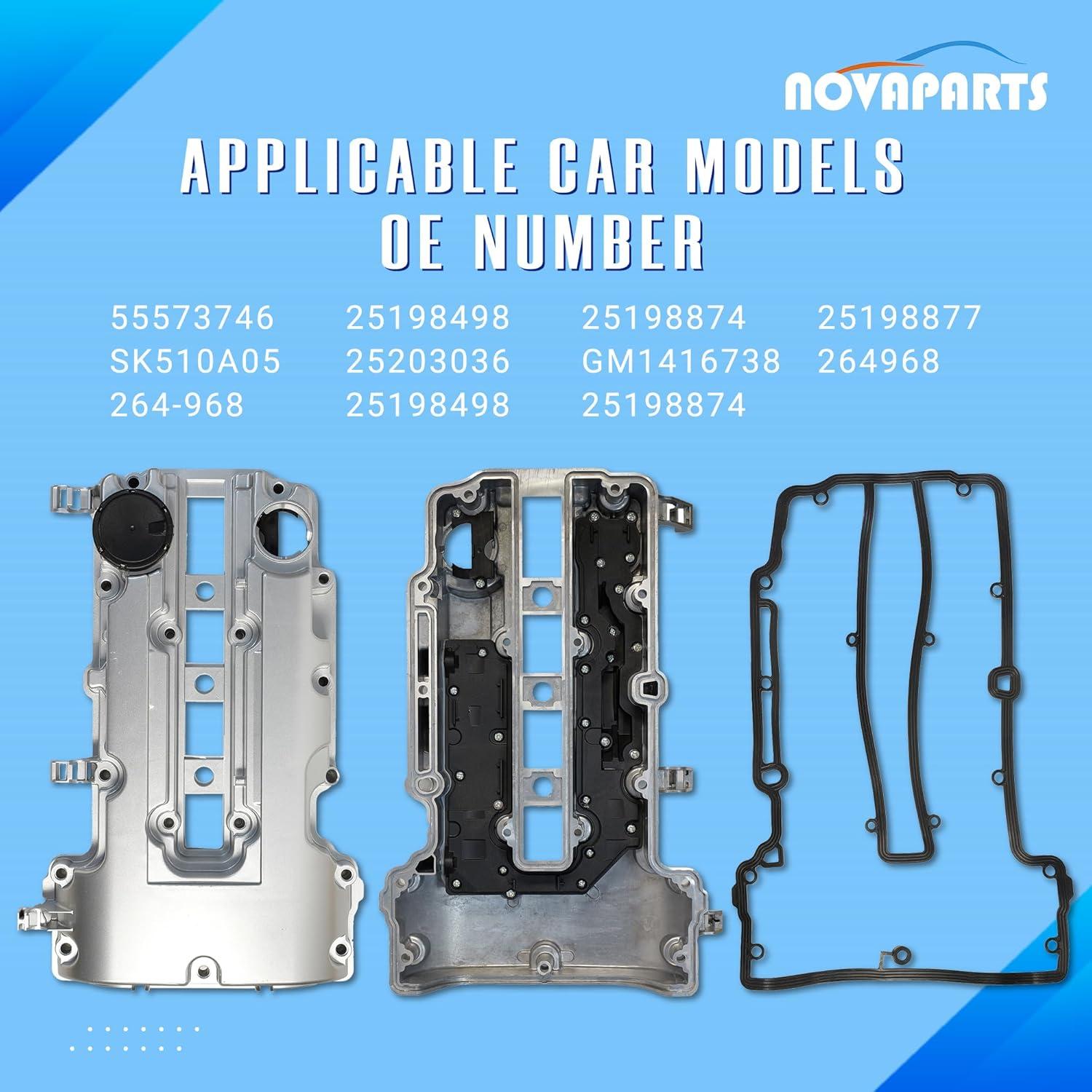 Juego Cubierta de Válvula Aluminio NOVAPARTS para Buick 2011-2021