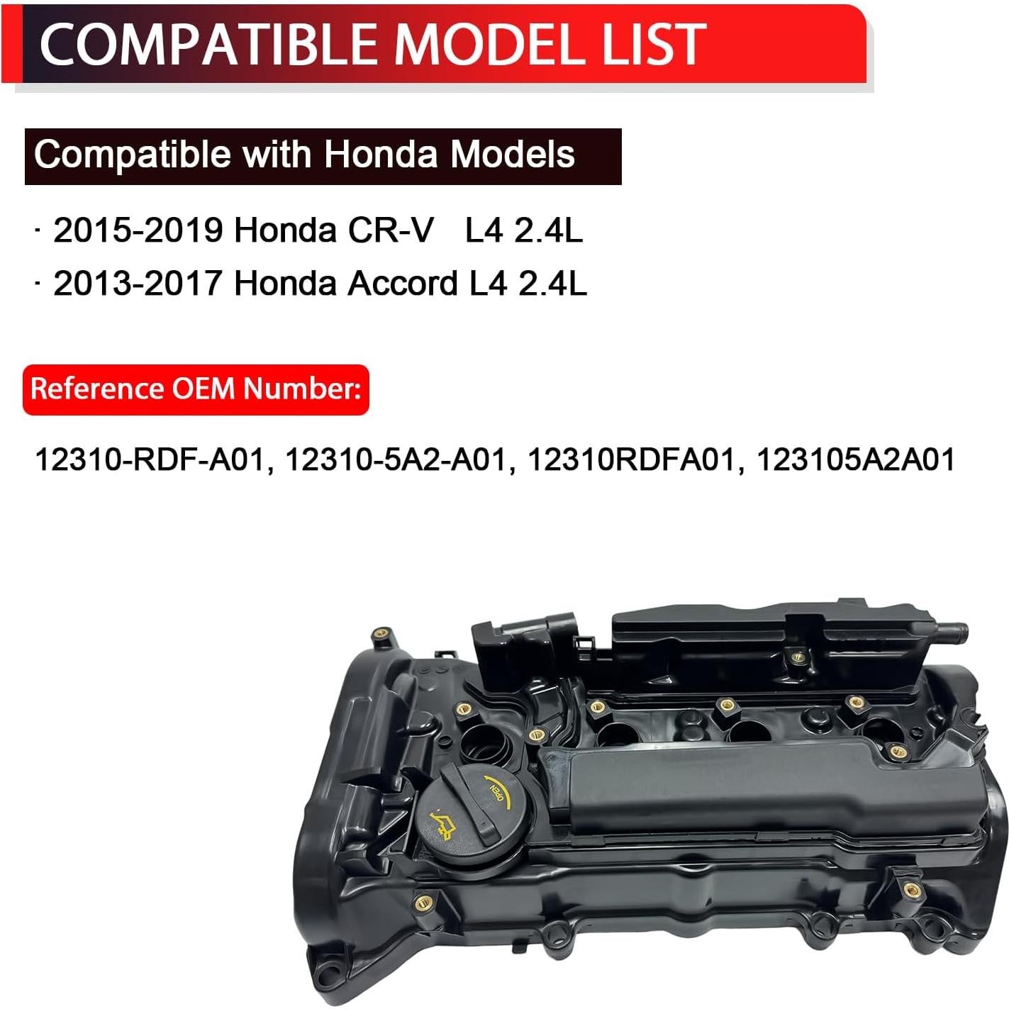 Cubierta de Válvula de Motor NITOYO para Honda Accord CR-V 2.4L