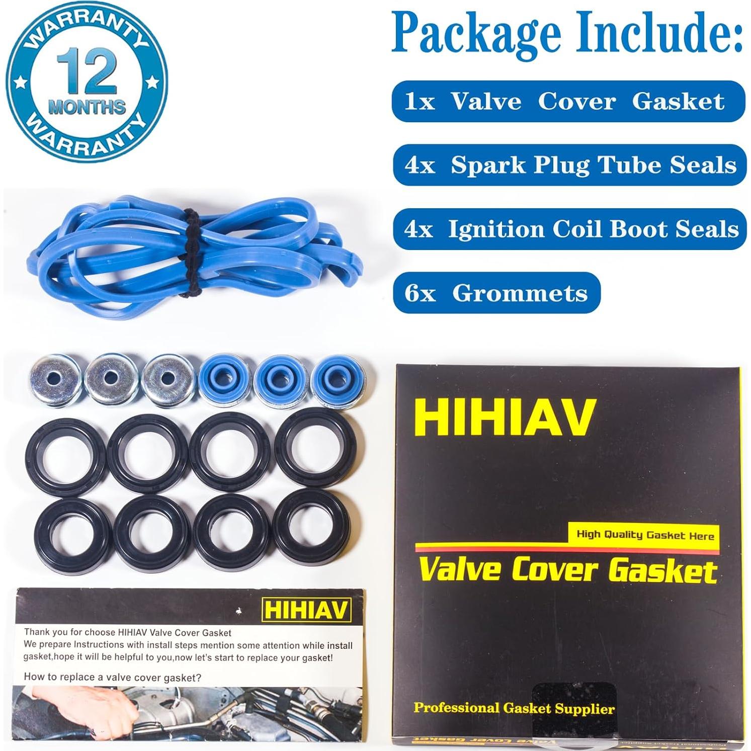 Junta de Tapa de Válvula HIHIAV VS50614R para Honda y Acura