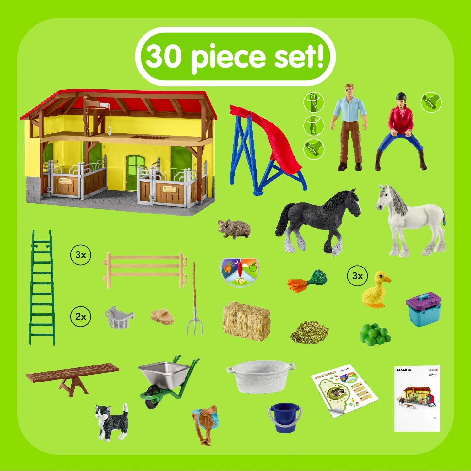 Estable de Caballos Schleich 42485 - Juguete Educativo 49x34.5cm