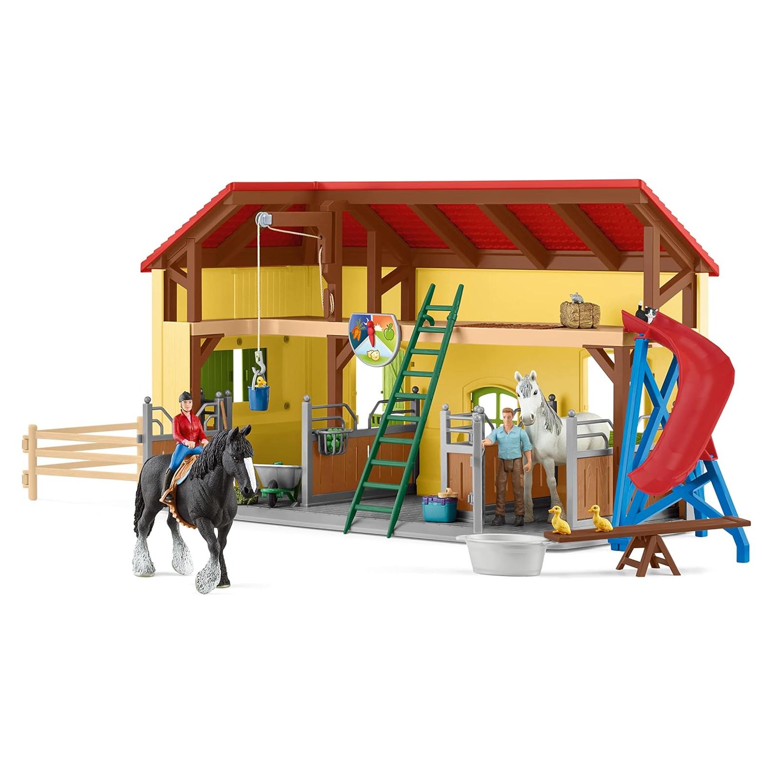 Establo de Caballos Schleich 30 Piezas 49x34.5 cm