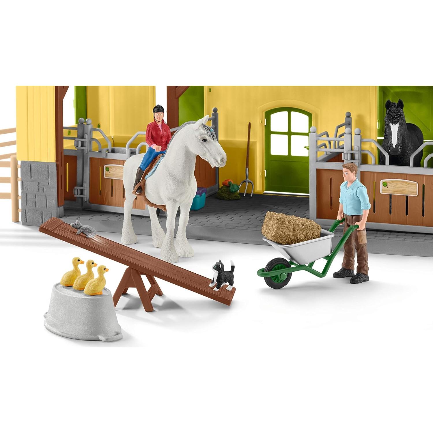 Establo de Caballos Schleich 30 Piezas 49x34.5 cm