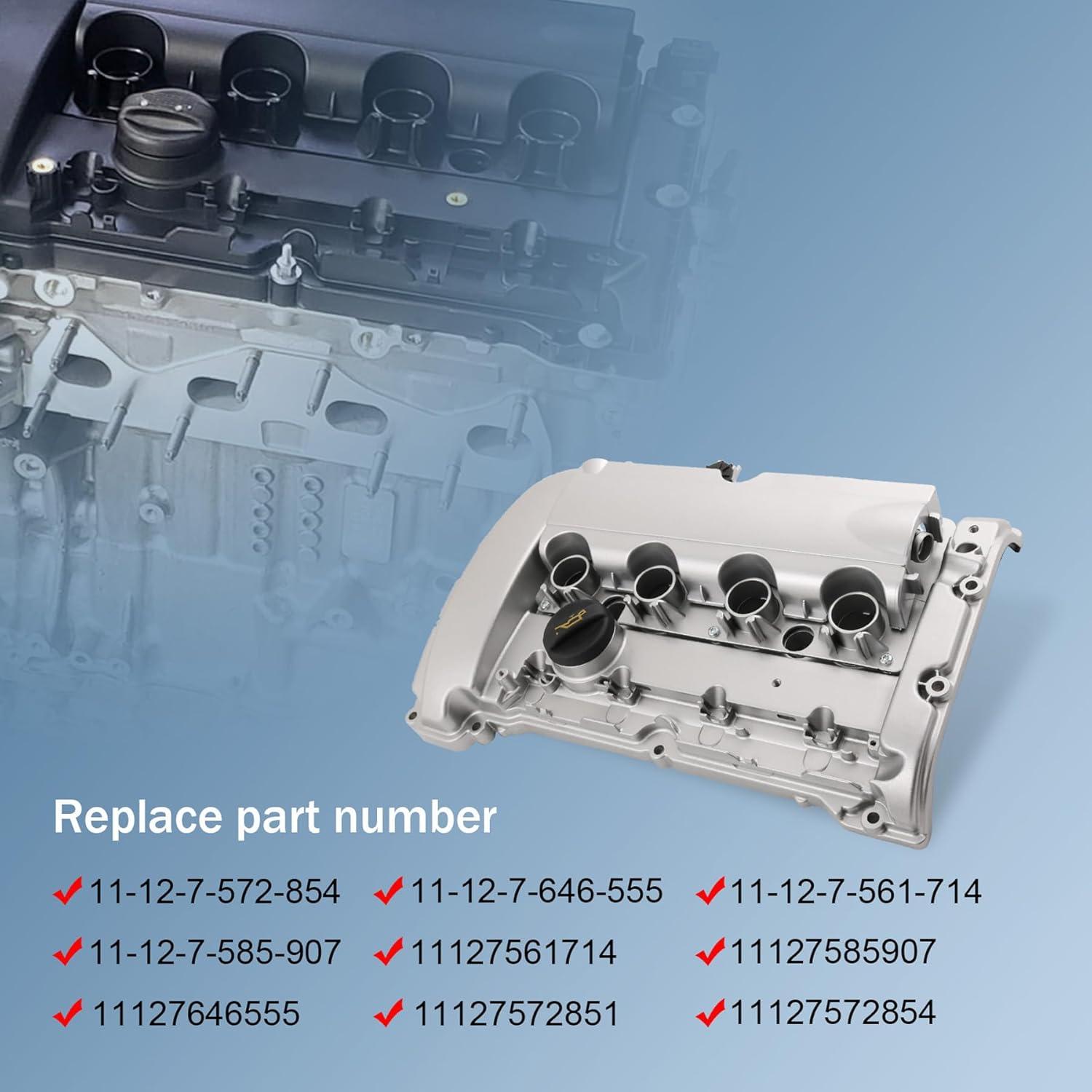 Cubierta de Válvula de Motor Aluminio Mejorada Mini Cooper S 1.6L