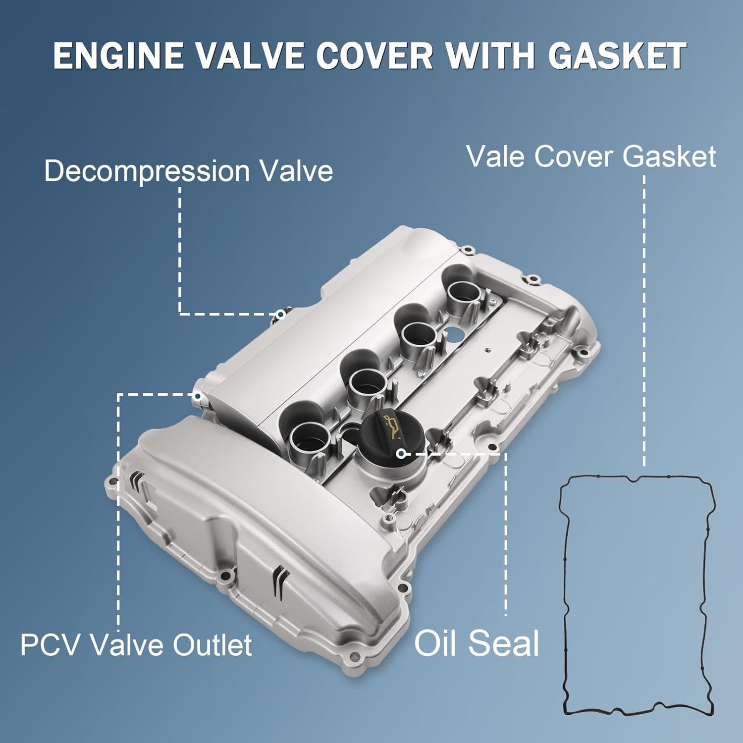 Cubierta de Válvula de Motor Aluminio Mejorada Mini Cooper S 1.6L