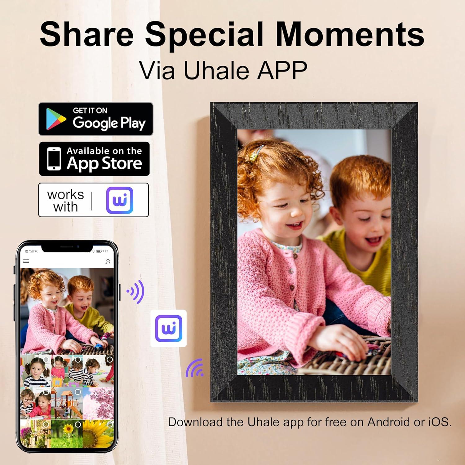 Marco de fotos digital BYYBUO 10.1" WiFi 16GB IPS