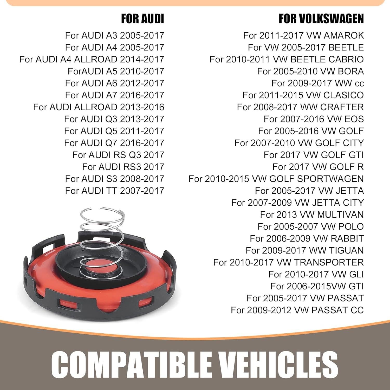 Kit de Reparación Tapa Válvula PCV DYEKNEE para Audi y VW