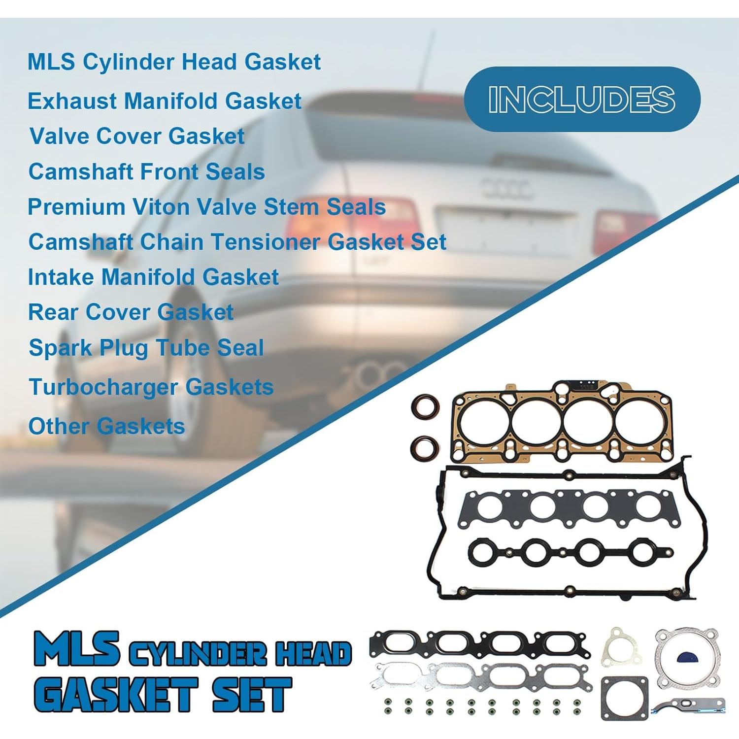 Juego de Juntas de Culata CNS para Audi Volkswagen 1.8T Turbo