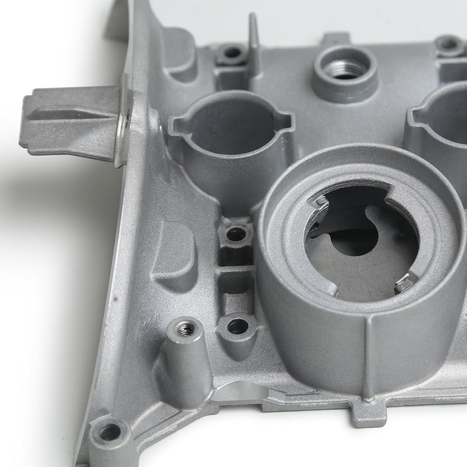 Tapa de Válvula de Cabeza de Cilindro Yiklwwy Aluminio Plata