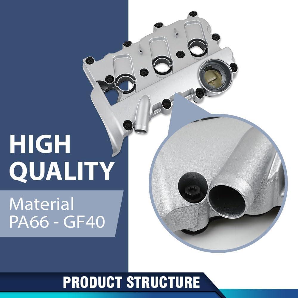 Cubierta de Válvula del Motor PIT66 con Junta para Audi A4/A6