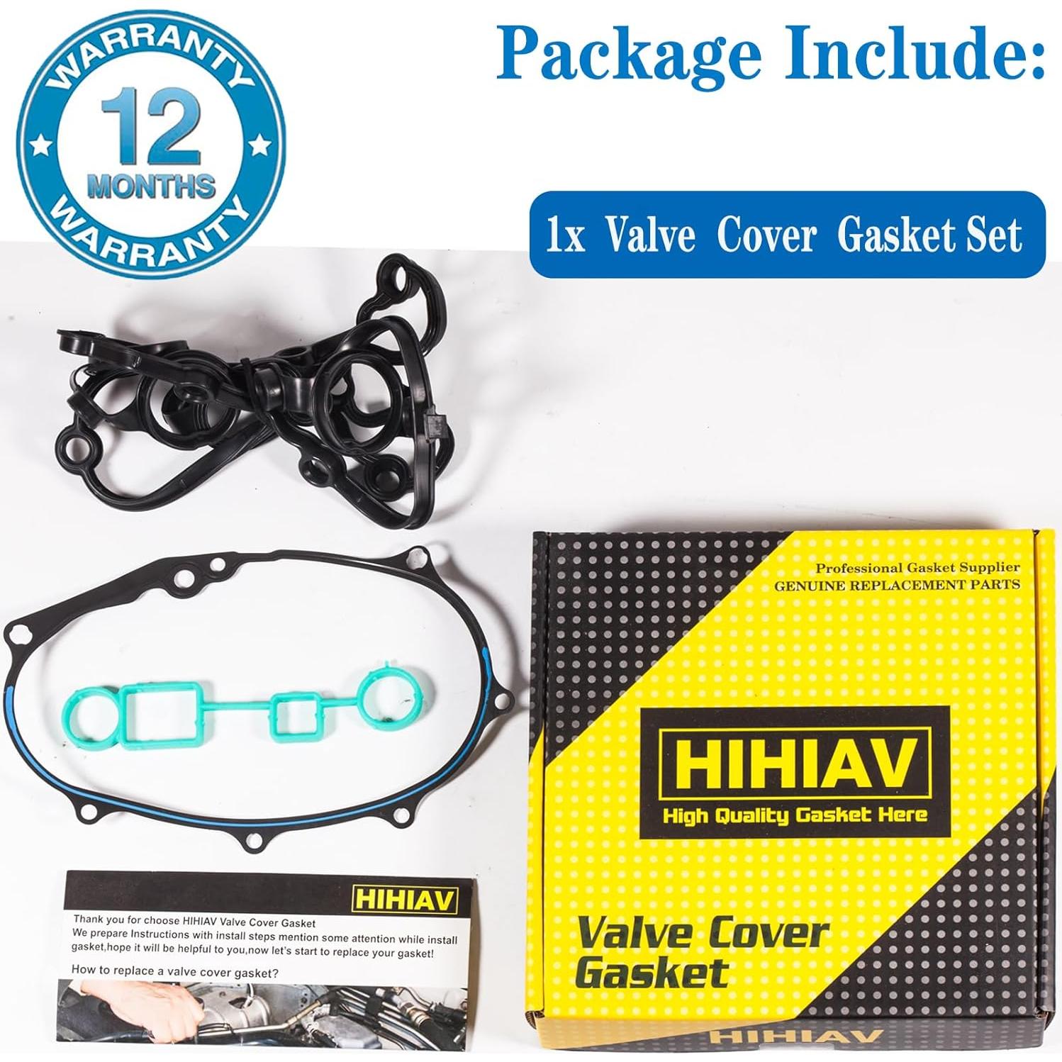 Juego de Junta de Tapa de Válvula HIHIAV VS50685R para Audi 2.0L