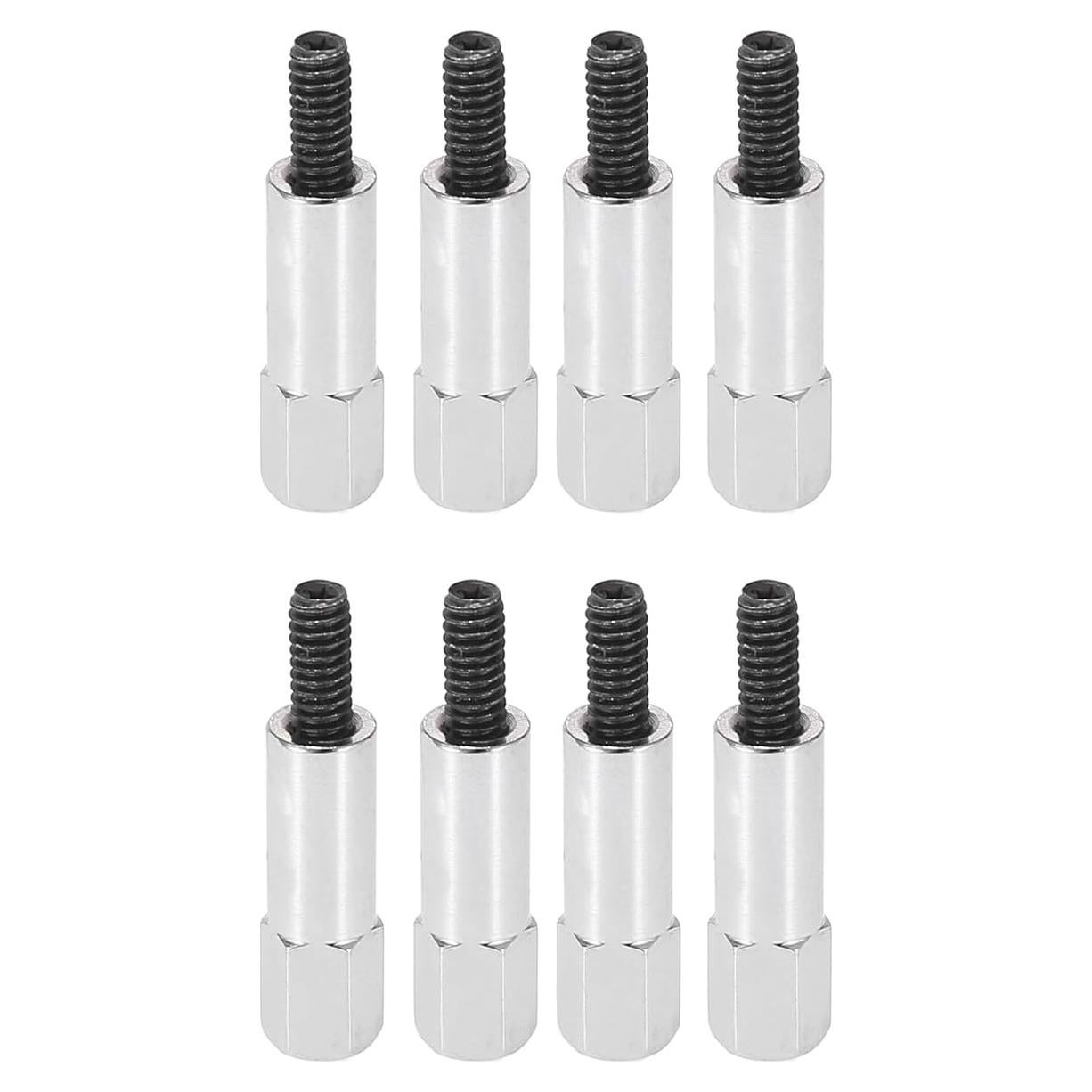 Tornillos de Cubierta de Válvula Cromados X AUTOHAUX 8pcs para Chevy y Ford