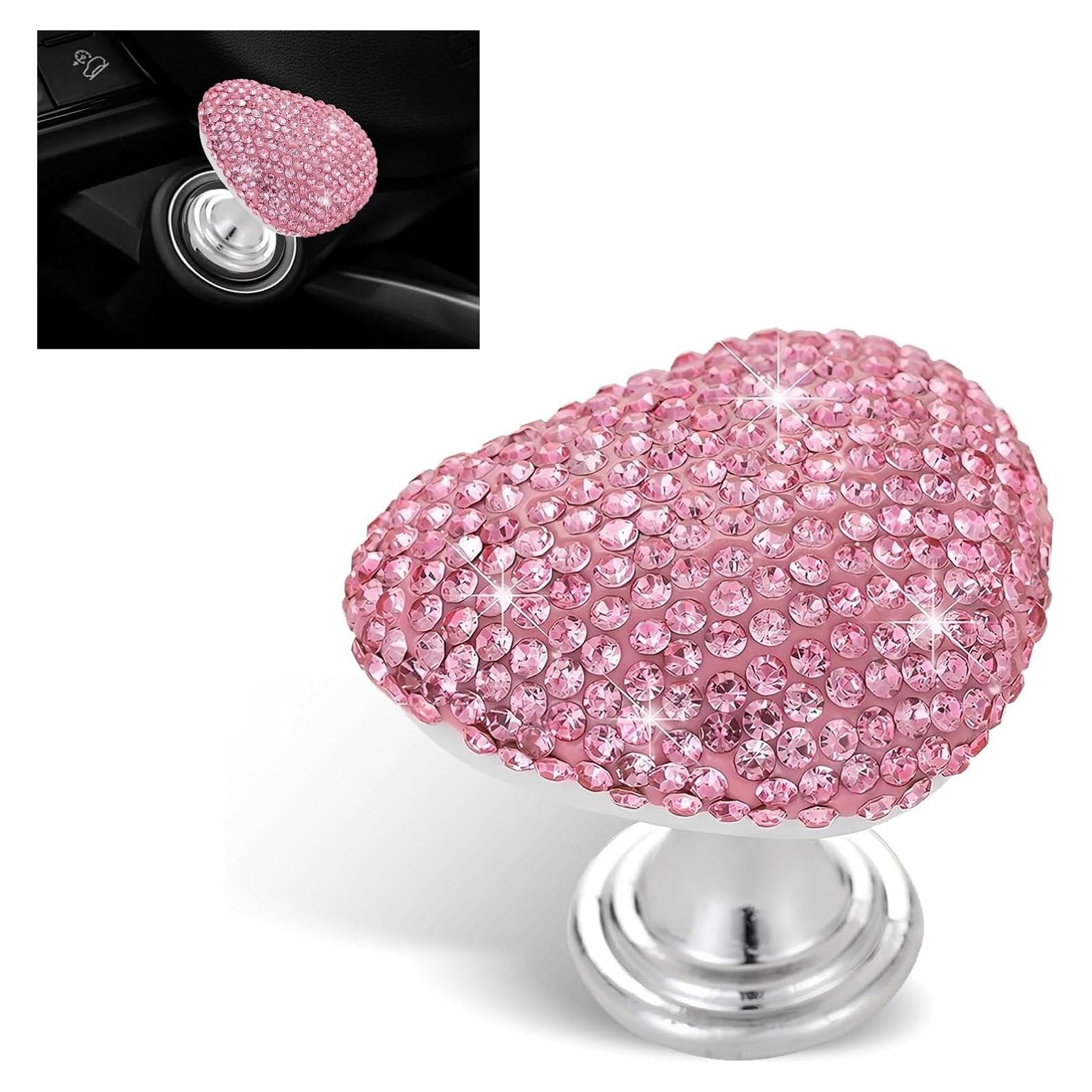 Cubierta de Botón de Inicio Bawkars Corazón con Rhinestones