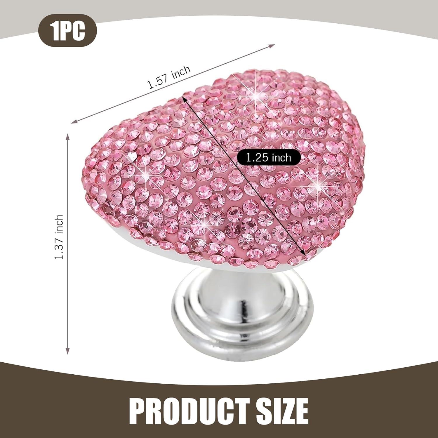 Cubierta de Botón de Inicio Bawkars Corazón con Rhinestones