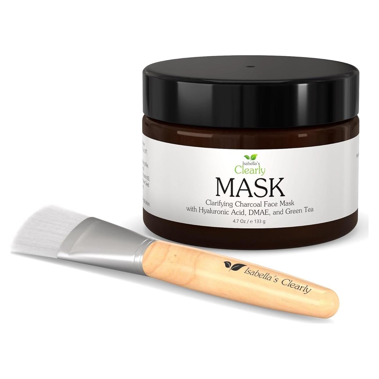 Máscara Facial Claramente de Isabella - Carbón y Ácido Hialurónico